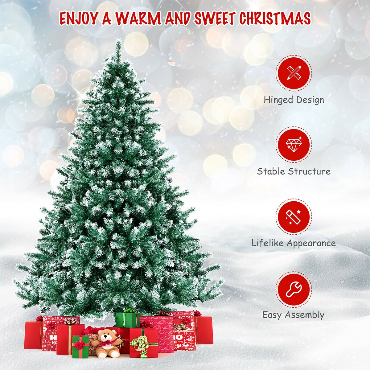 WELLFOR CM-HJY-23626 Artificial-Christmas-Trees - View #4
