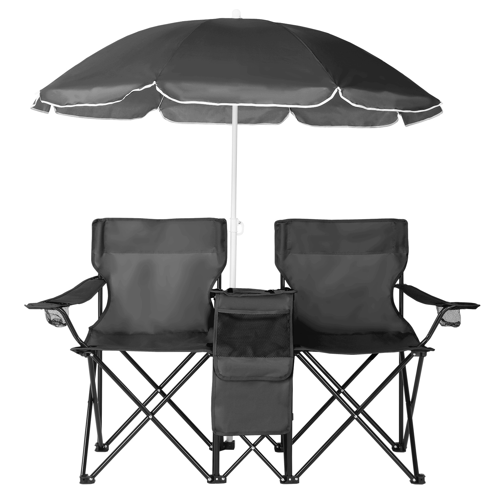 Winado LO1G58000562 Polyester Black Folding Beach chair