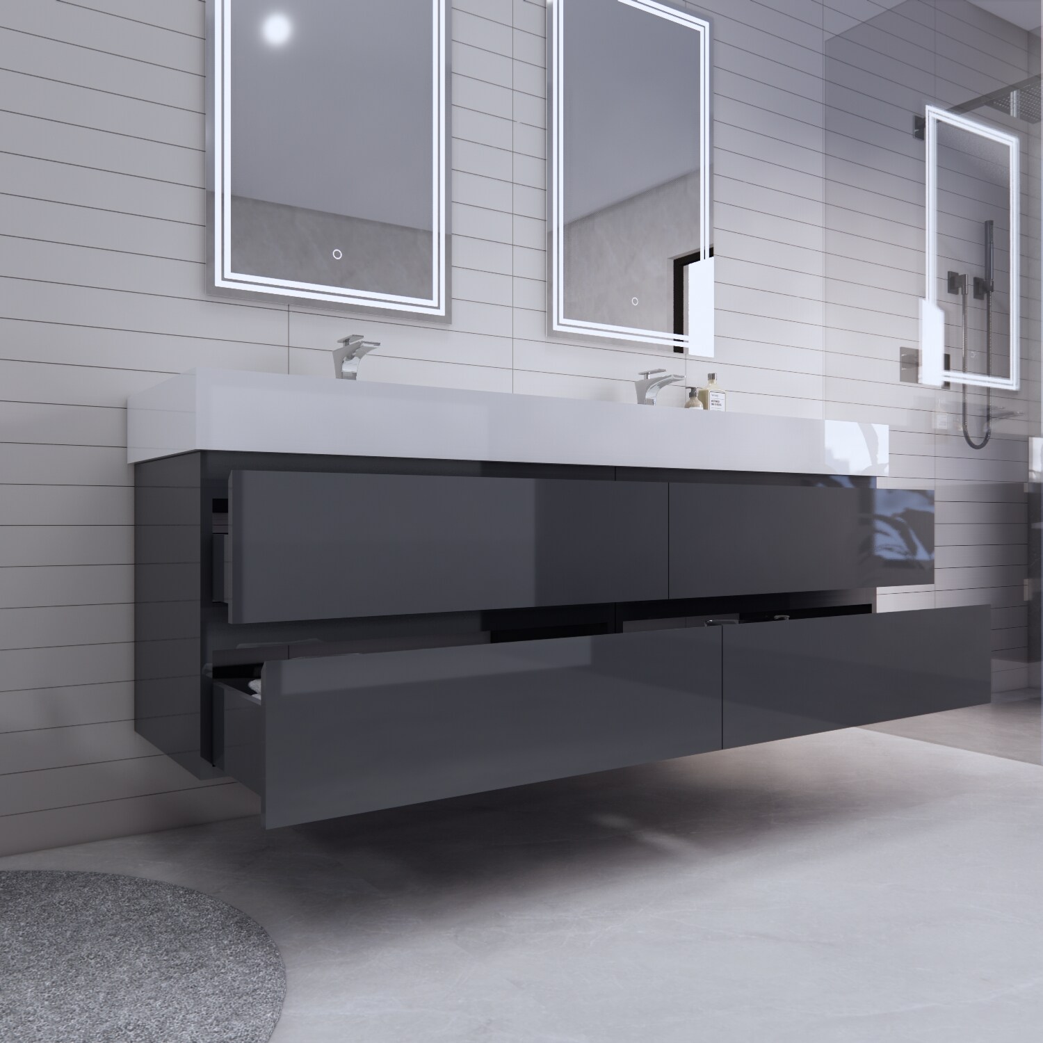 BV Better Vanity BTB-72D-GR Bath-Vanity-Combo - View #4