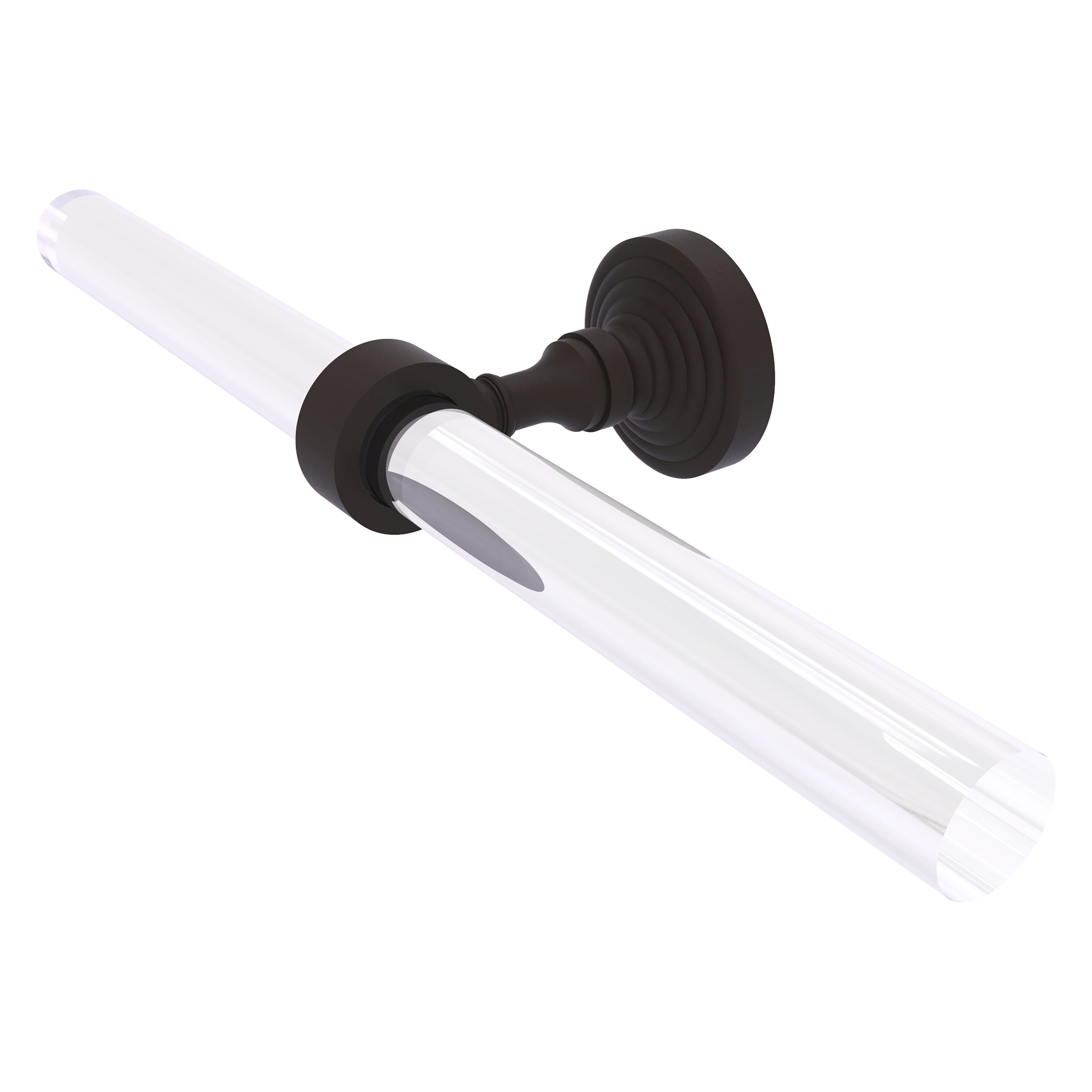Allied Brass PG-HTB-2-ORB Pacific Grove 15-in double Oil Rubbed Bronze Wall mount Double Towel Bar