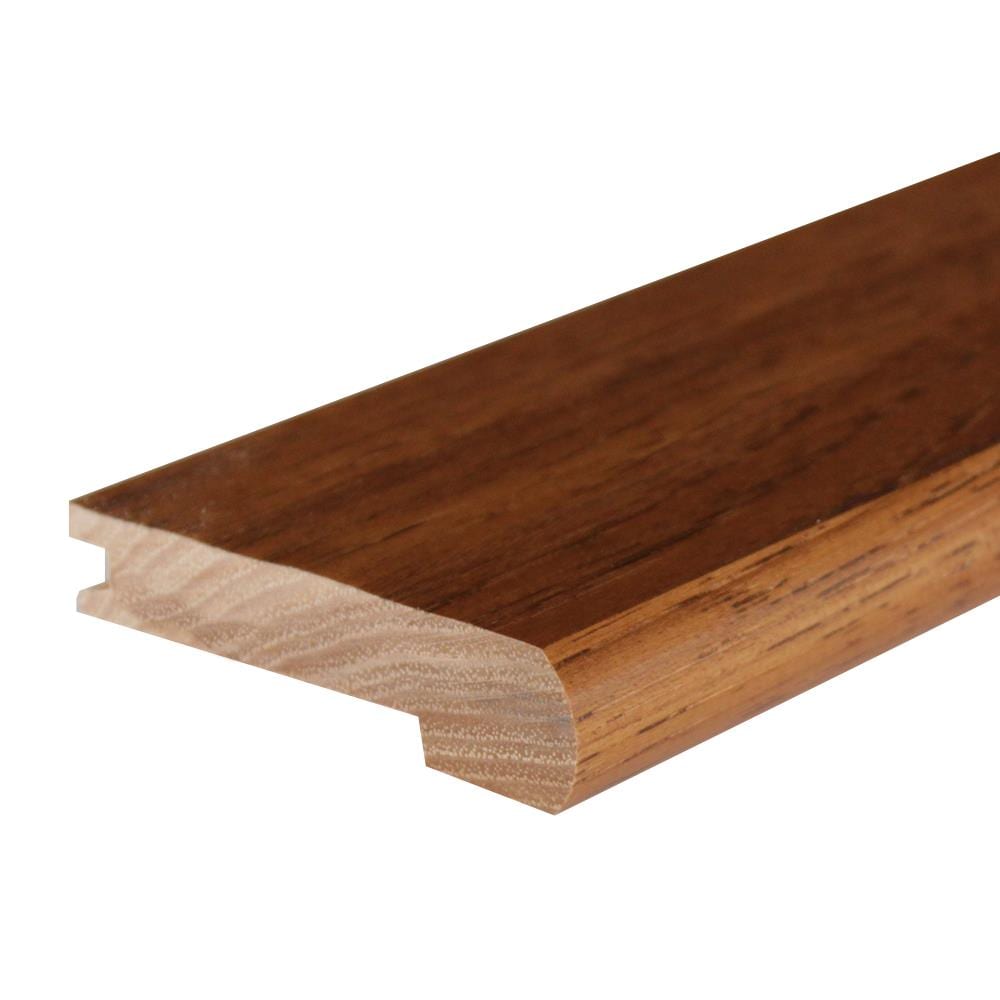 Flexco 1125459 Solid Wood Stair Nose 2.75-in x 78-in x 0.5-in Saddle Prefinished Wood Hickory Flush Stair Nosing