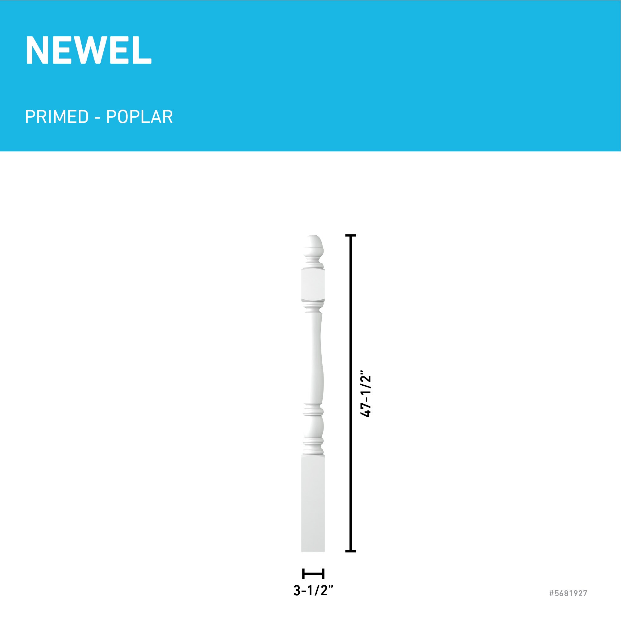L.J. Smith Stair Systems LJP-3340-PRG Interior-Stairpart-Newel-Posts - View #3