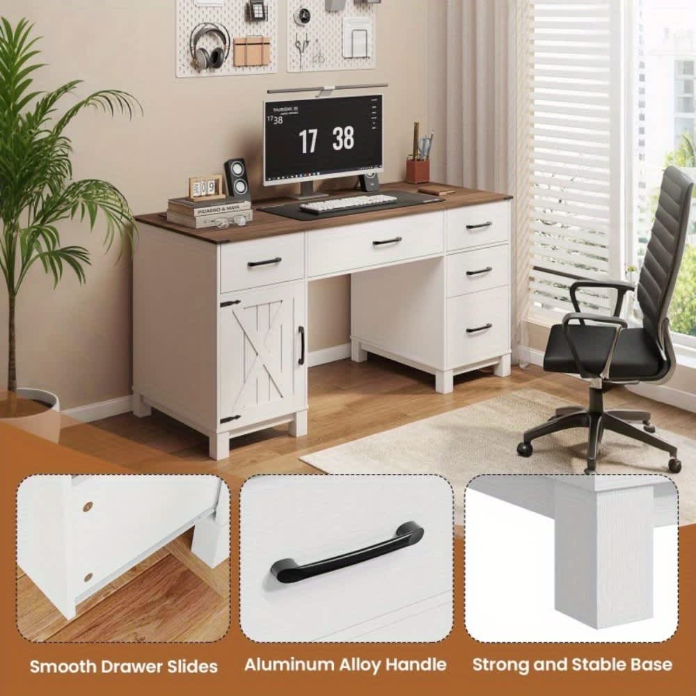 U-HOMY JL-015WH-HM desks - View #5