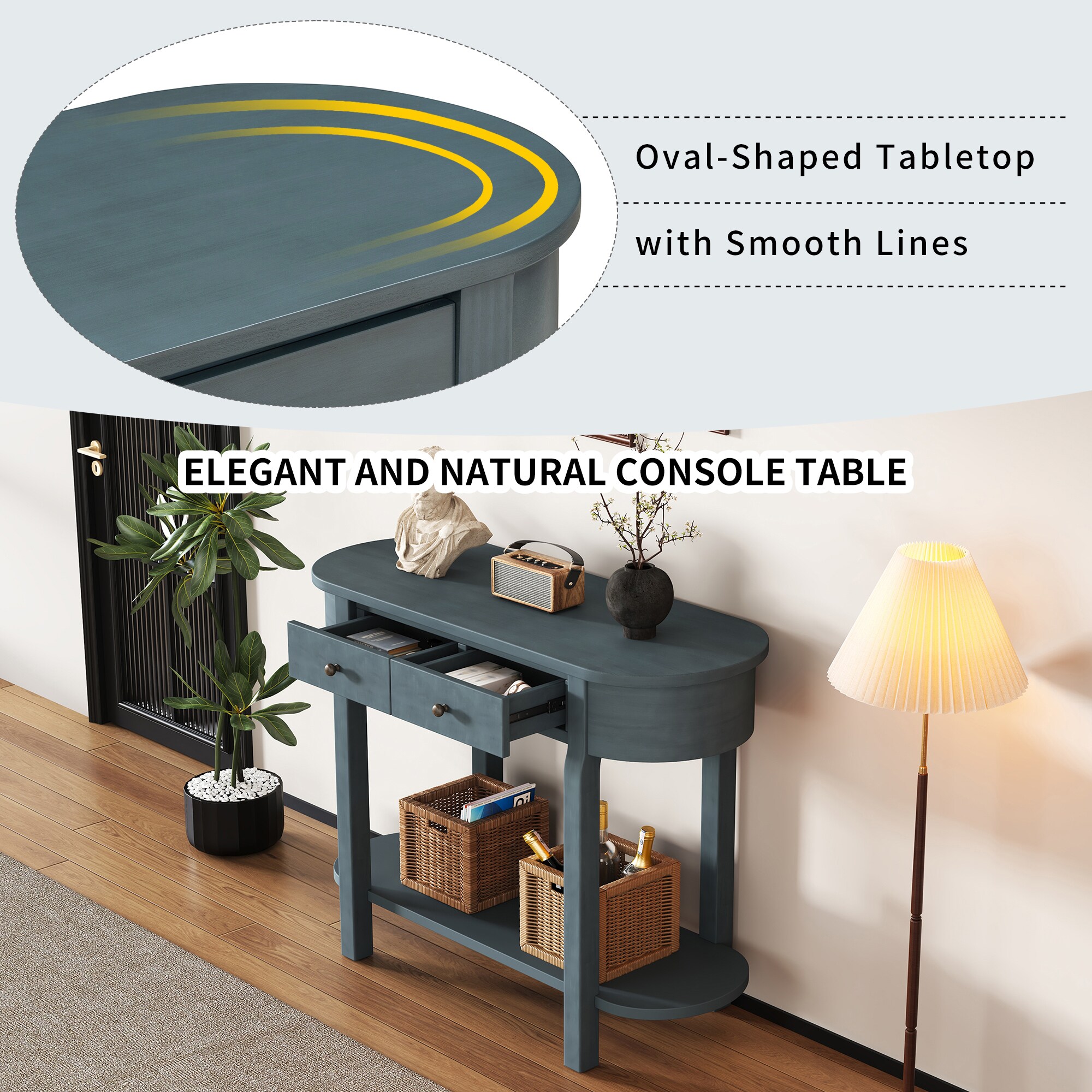 SINOFURN SYA330198BL Console-Sofa-Tables - View #15