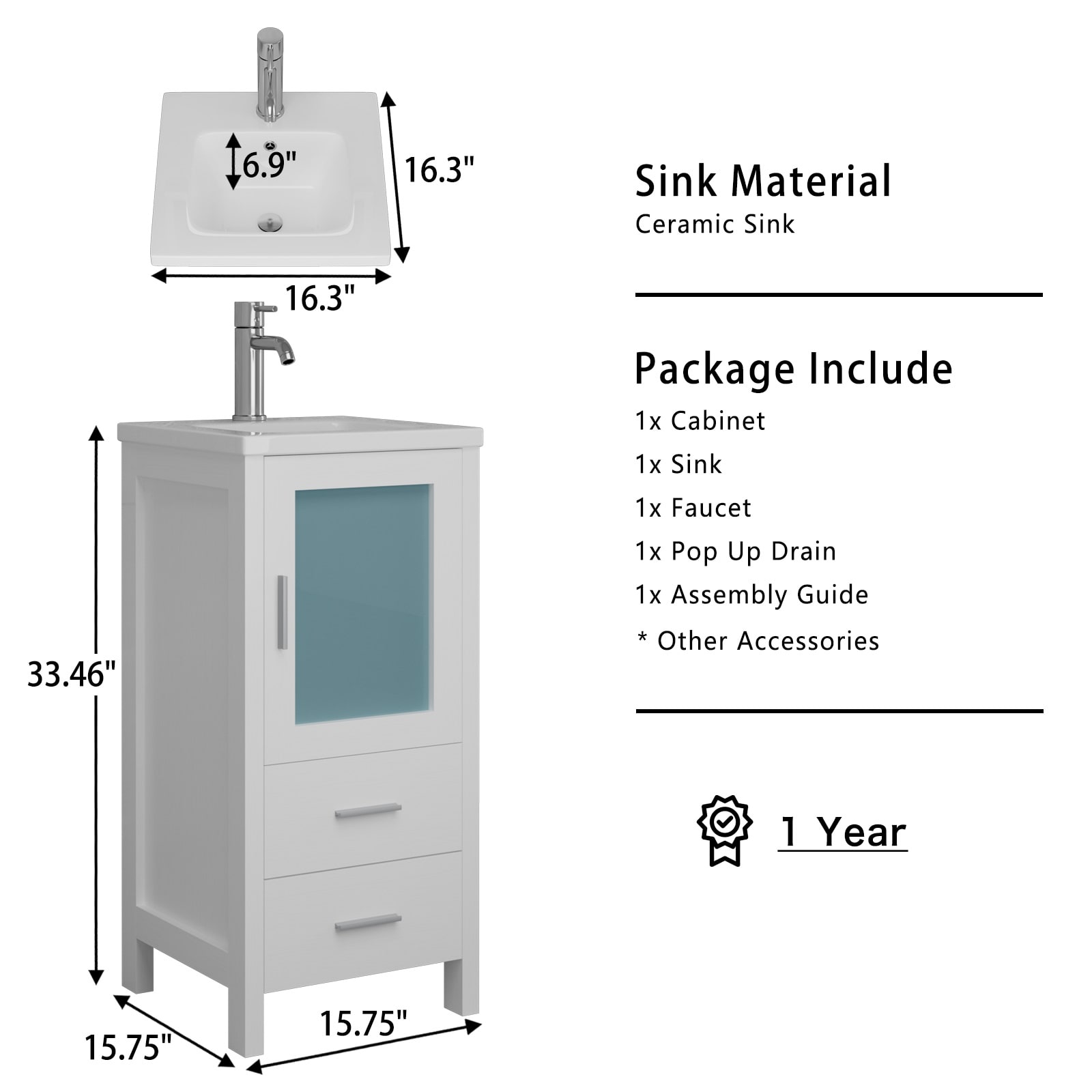 WONLINE USBR4787&USBR4788 Bath-Vanity-Combo - View #2