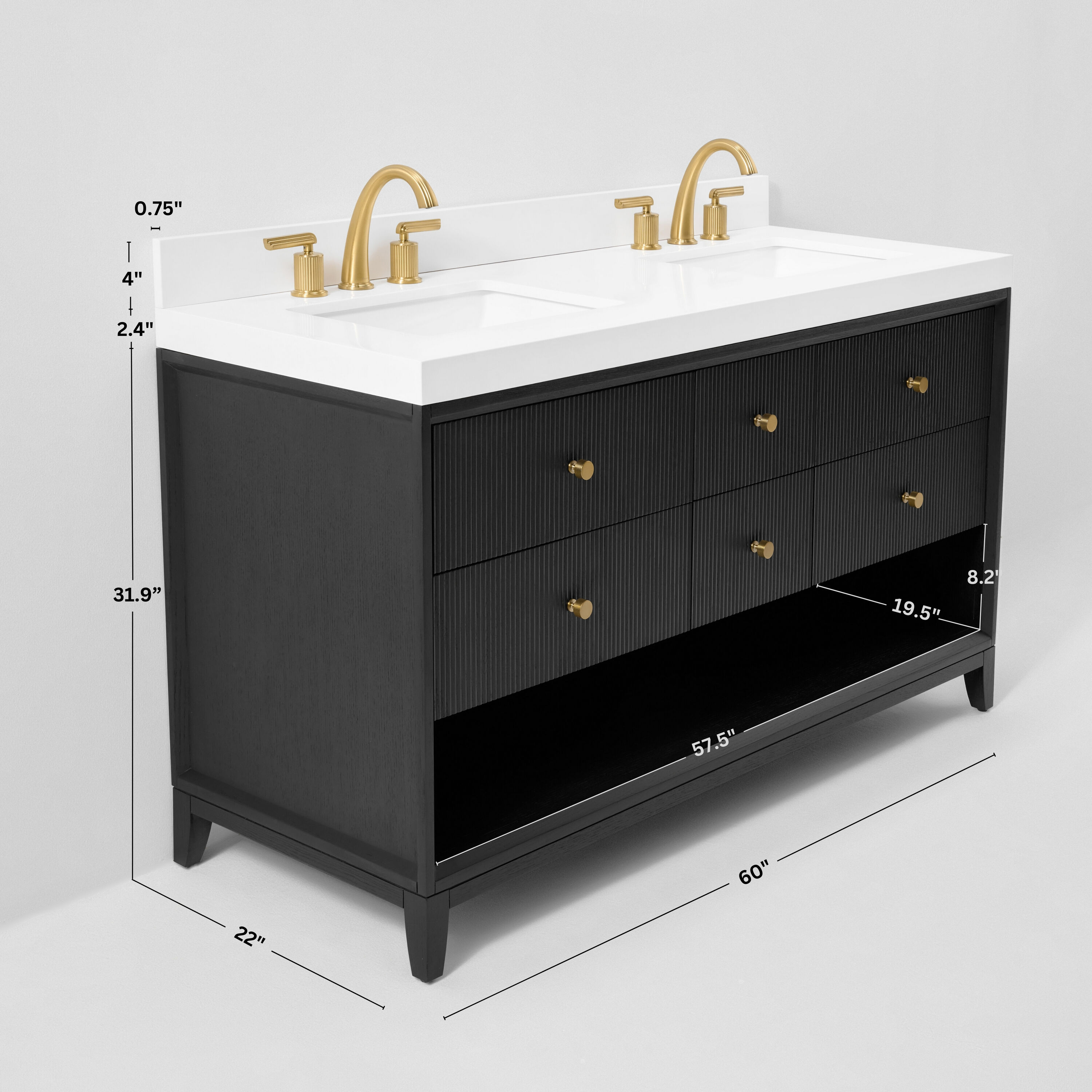 Ancerre Designs VTS-MOMO-60-RBO-WQZ Bath-Vanity-Combo - View #5