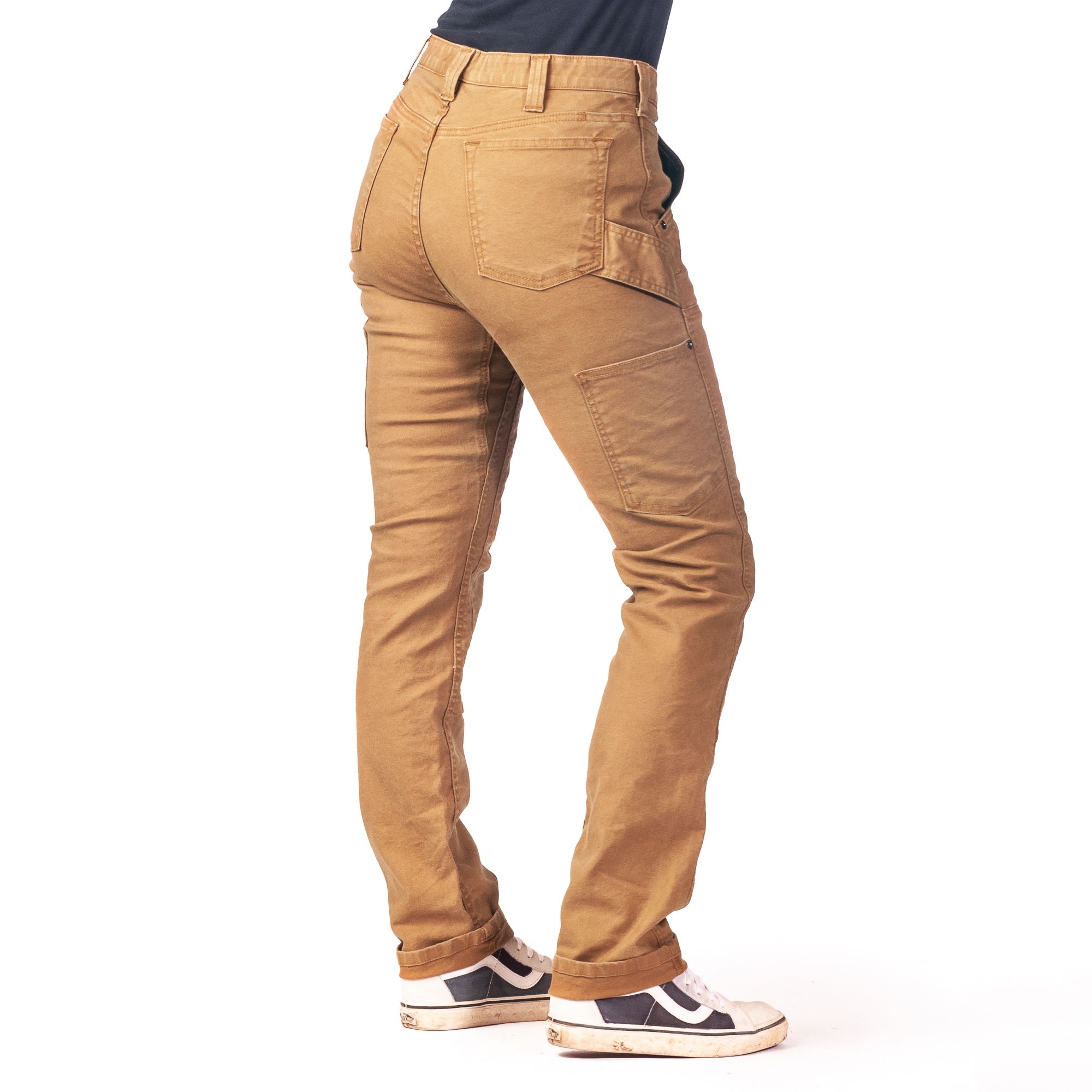 Dovetail Workwear Women's Saddle Brown Canvas Work Pants (18 X 32) in the  Pants department at
