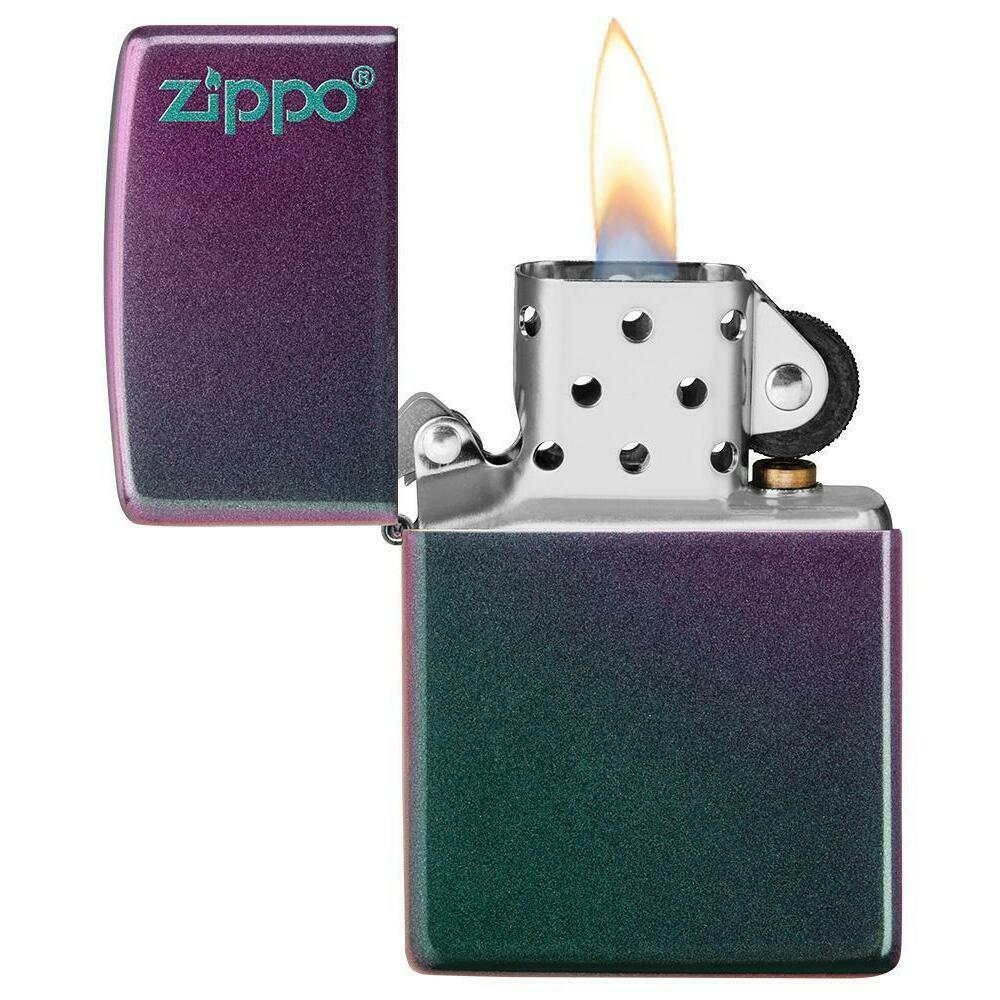 49146ZL Zippo Iridescent Zippo Logo Pocket Lighter at Lowes.com