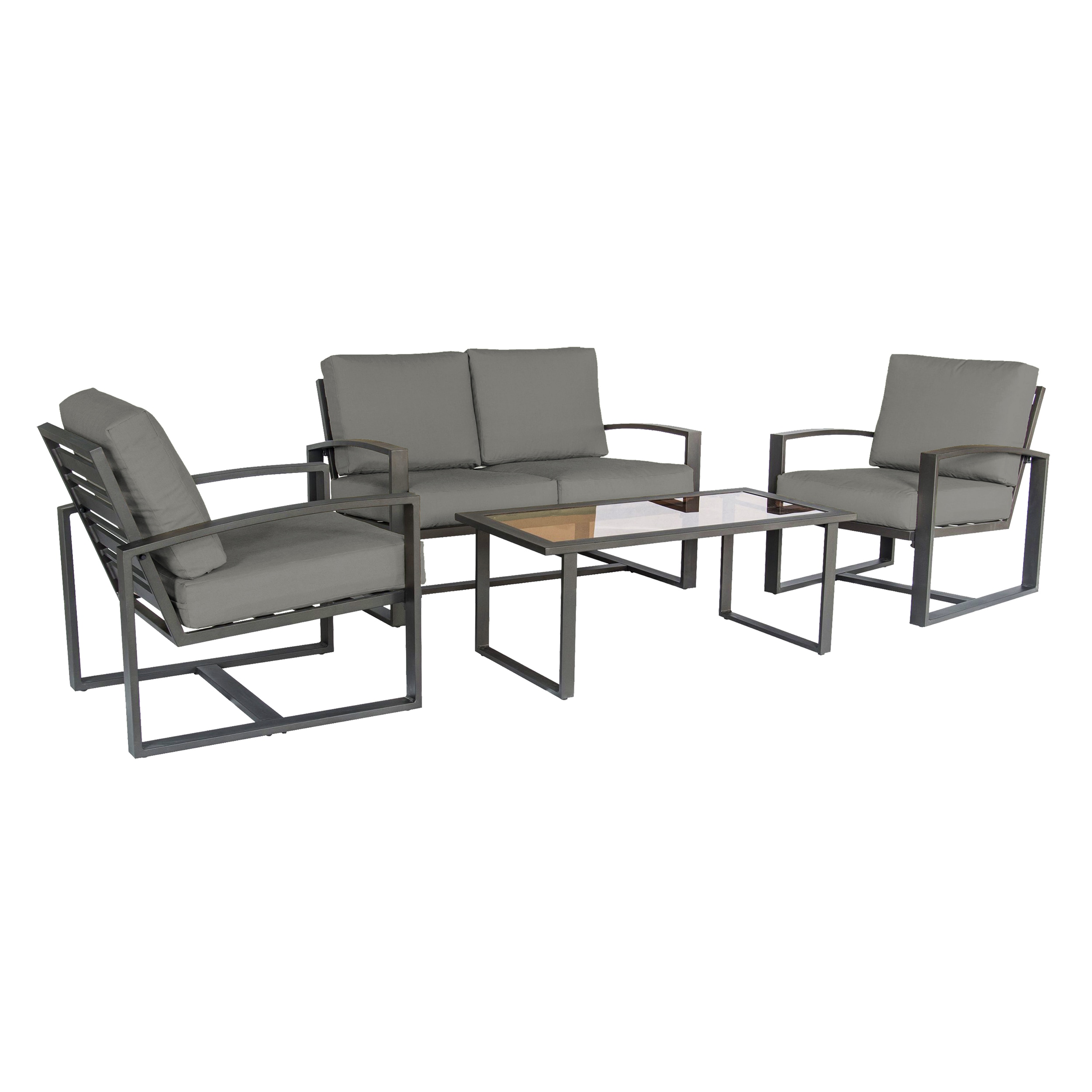 Leisure Made 967003-GRY Patio-Conversation-Sets - View #2