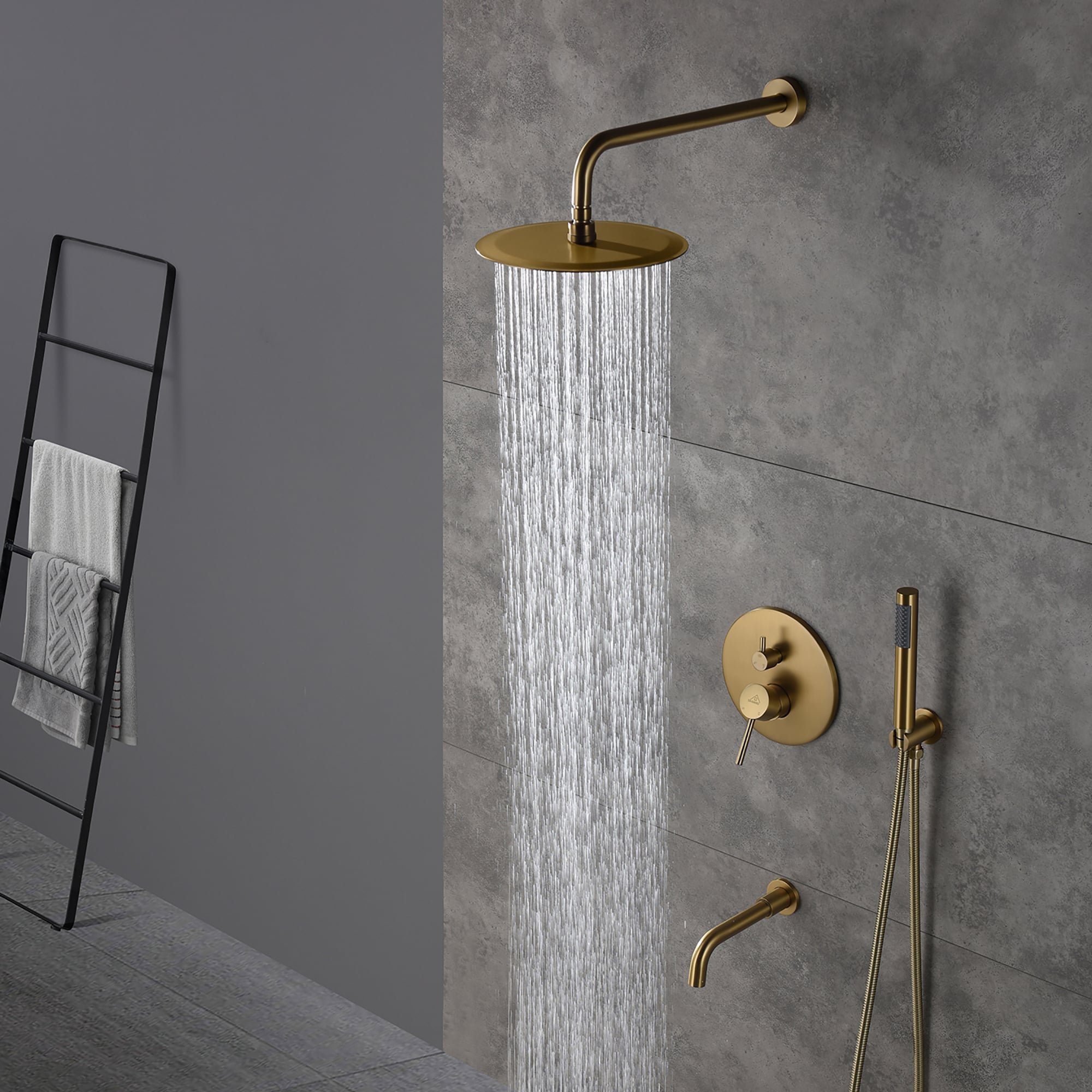CASAINC M6612-A-10-BG Showerhead-Bar-Panels - View #5