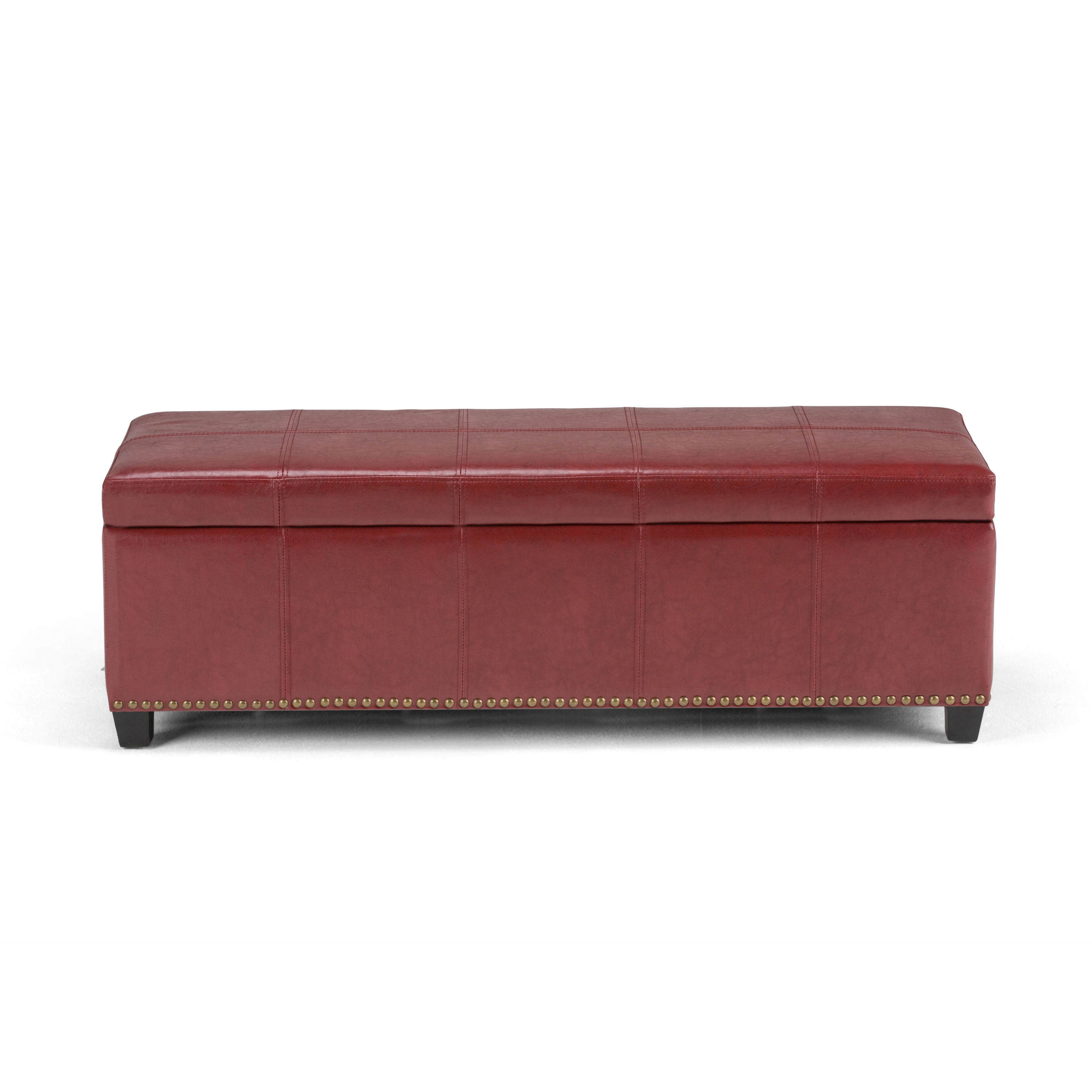 Simpli Home 3AXCOT-240-RRD Indoor-Ottomans - View #2