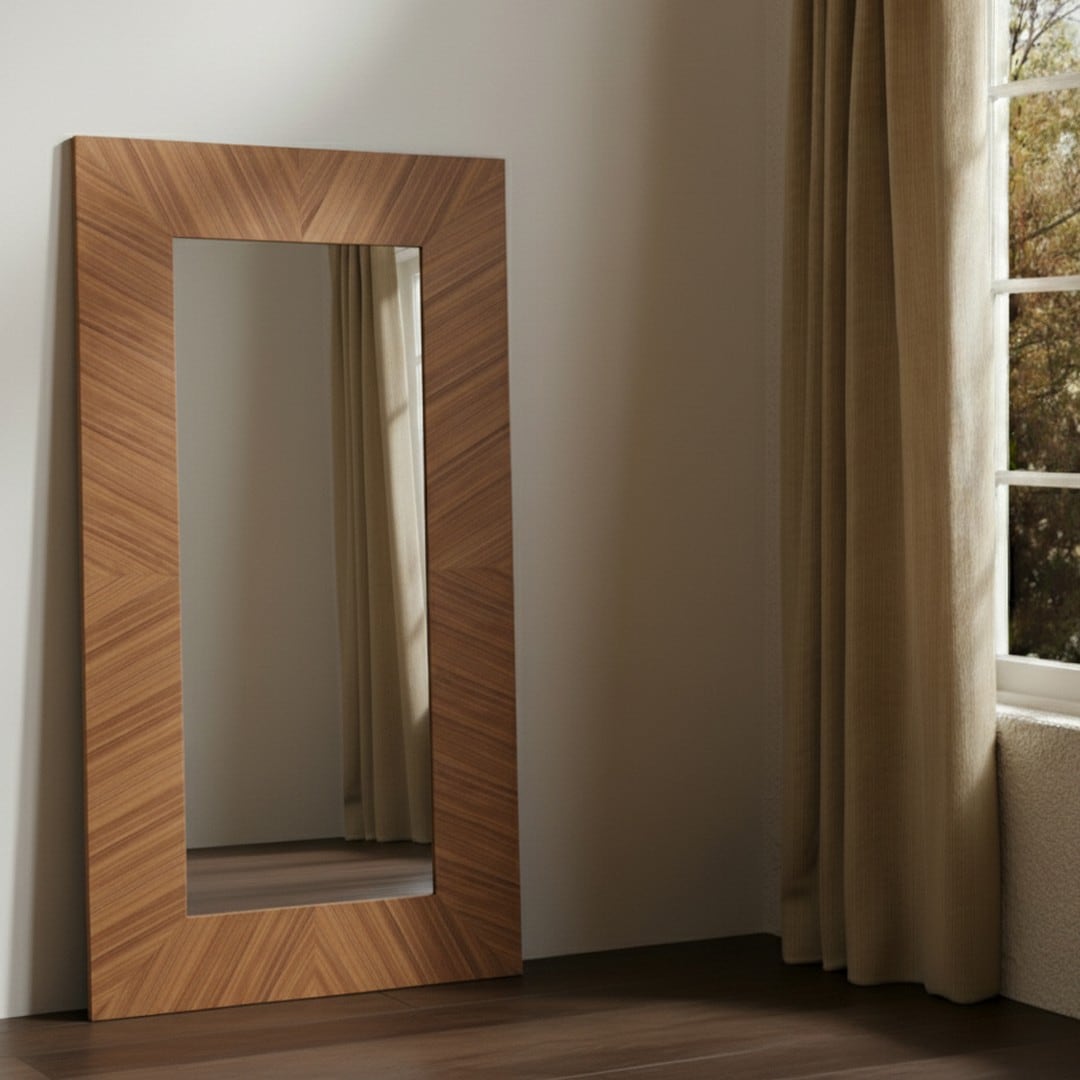 Safavieh - Lacarlo Rectangle 63 inch Wood Mirror/Walnut