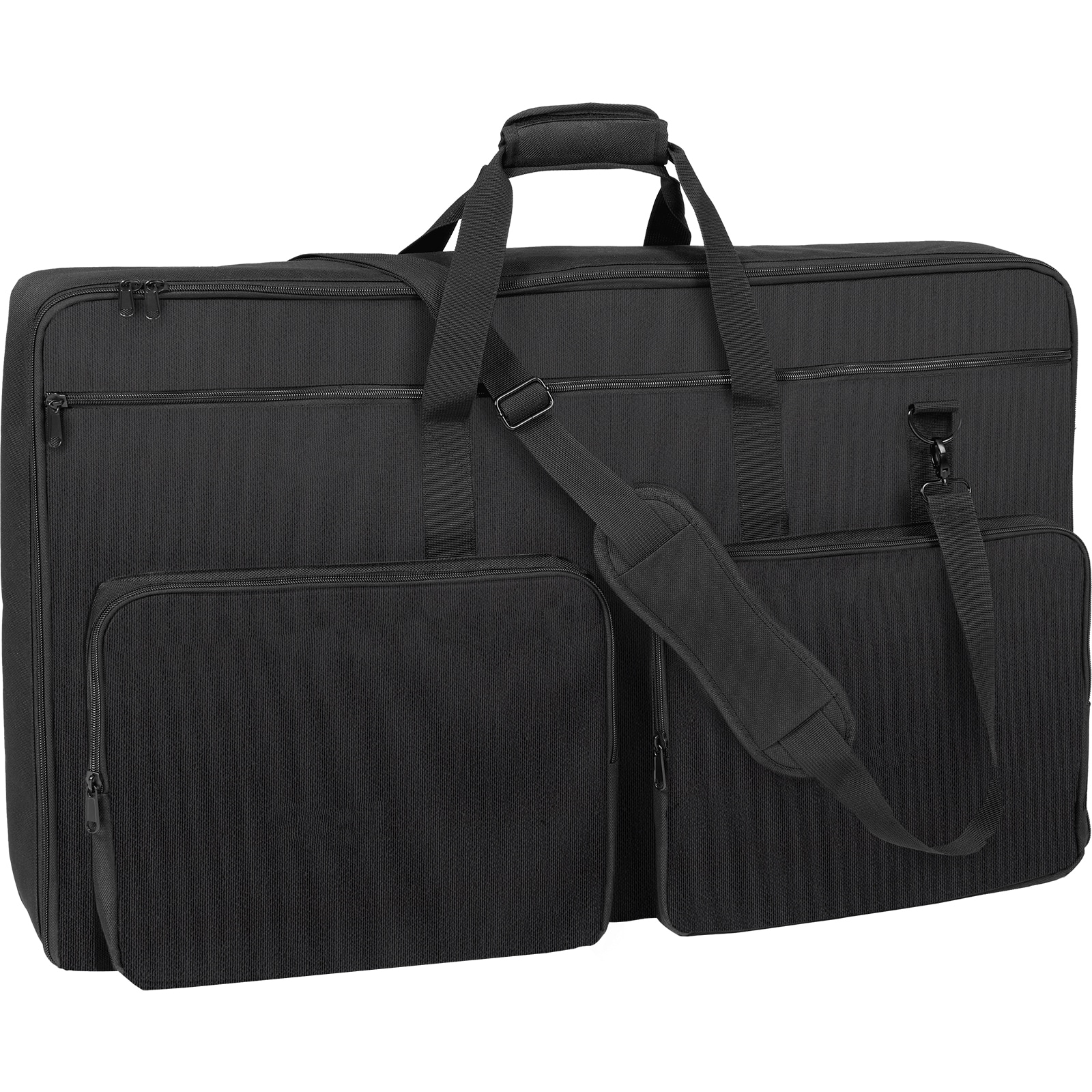 VEVOR Padded DJ Mixer Gig Bag 1200D Oxford Fabric DJ Gear Carry Bag with a Storage Pocket 4.92 ft Removable Shoulder Strap 0.39 in Padding 32.6 x 8.6 x 20.4 in Storage Case Fits for DJ Controller #SCDJSNB1200D04288V0