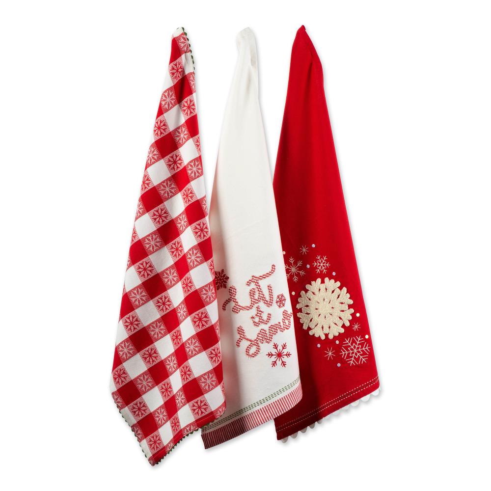 DII 3 Pack Cotton Abstract Any Occasion Dish Towel At Lowes Com   16247860 