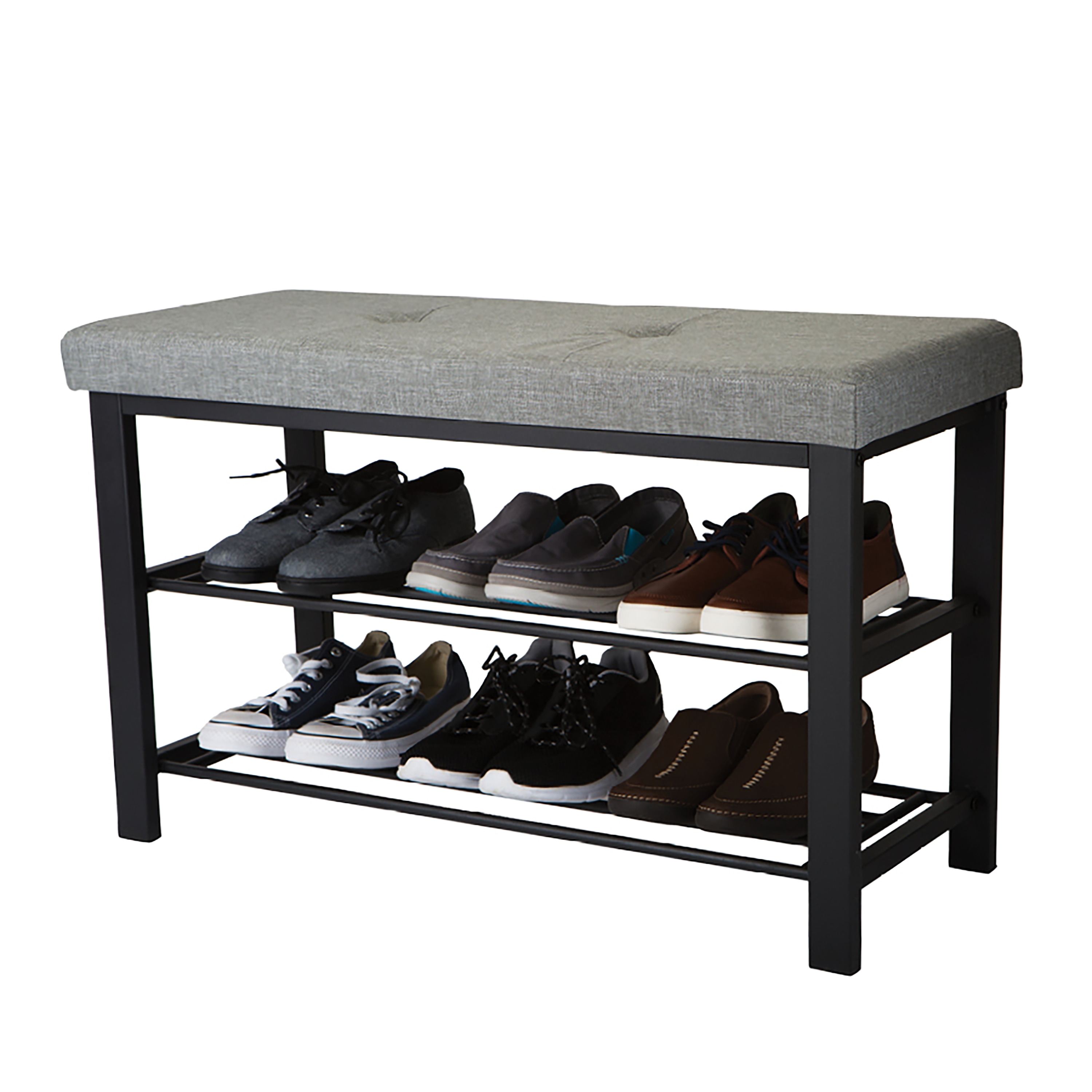 LGHM Entryway Bench, 3-Tier Shoe Bench with Storage in Black, 1 unit -  Kroger