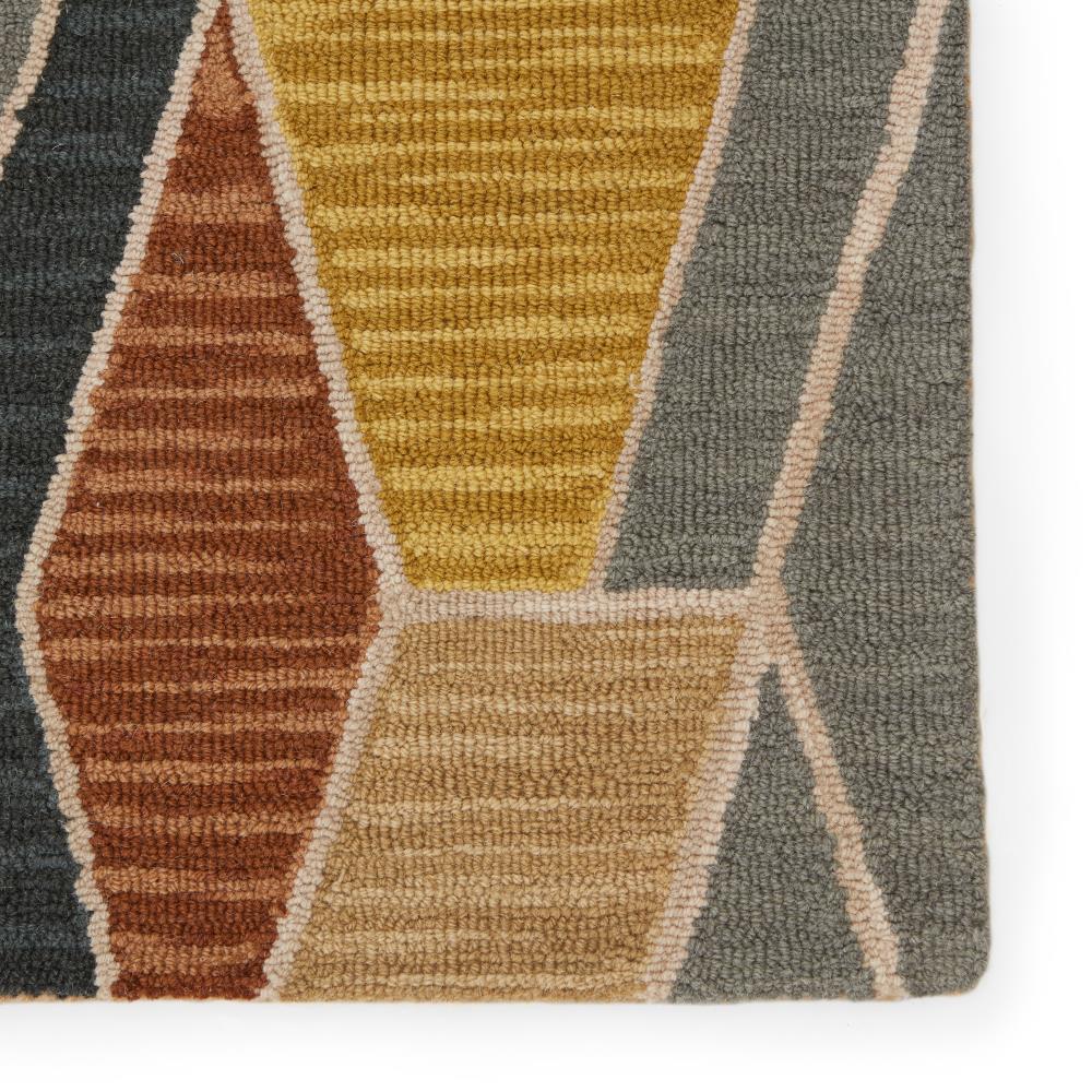 Amado 9' x 12' Gray Geometric Wool Area Rug