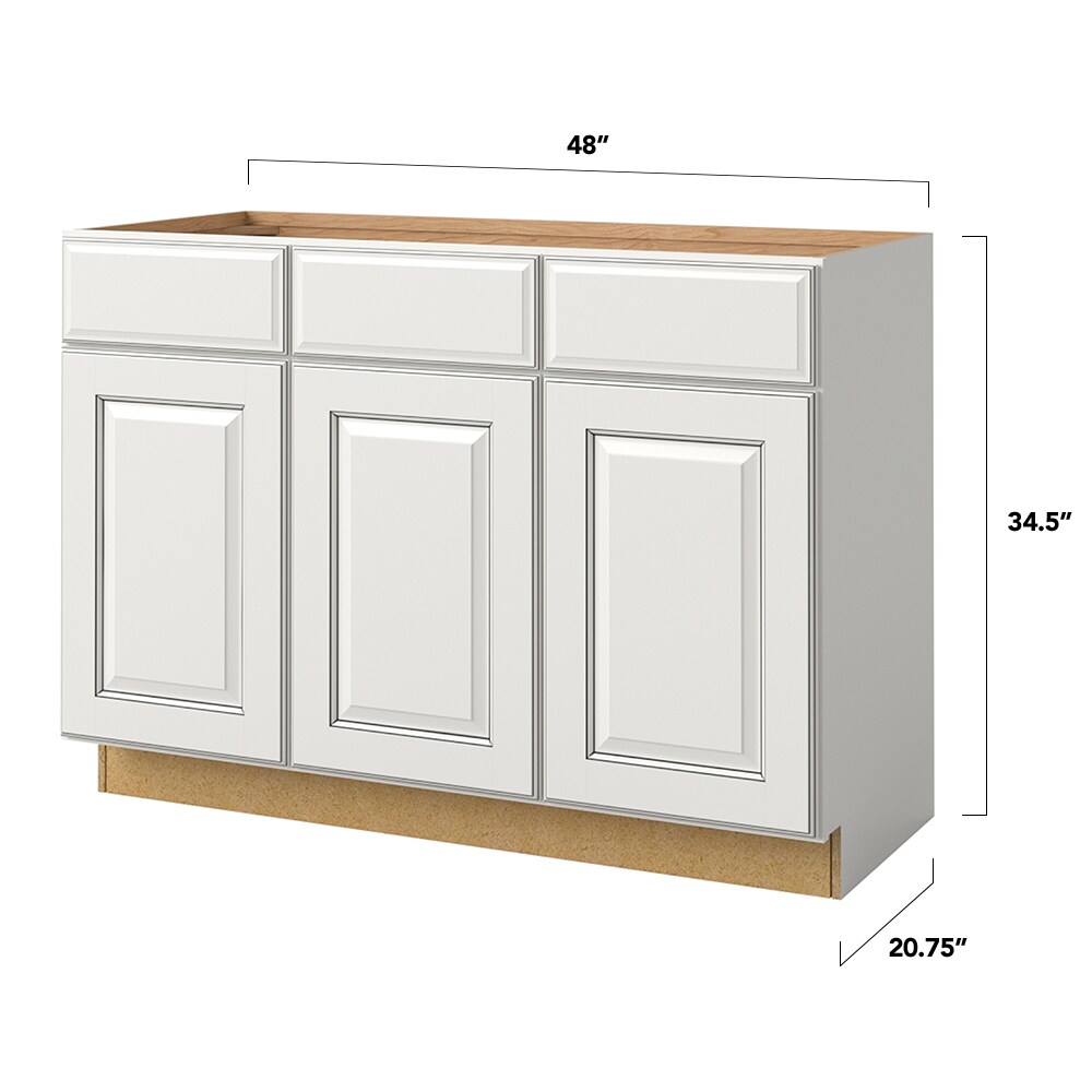 allen + roth Bickershire 48-in Pewter Bathroom Vanity Base Cabinet ...