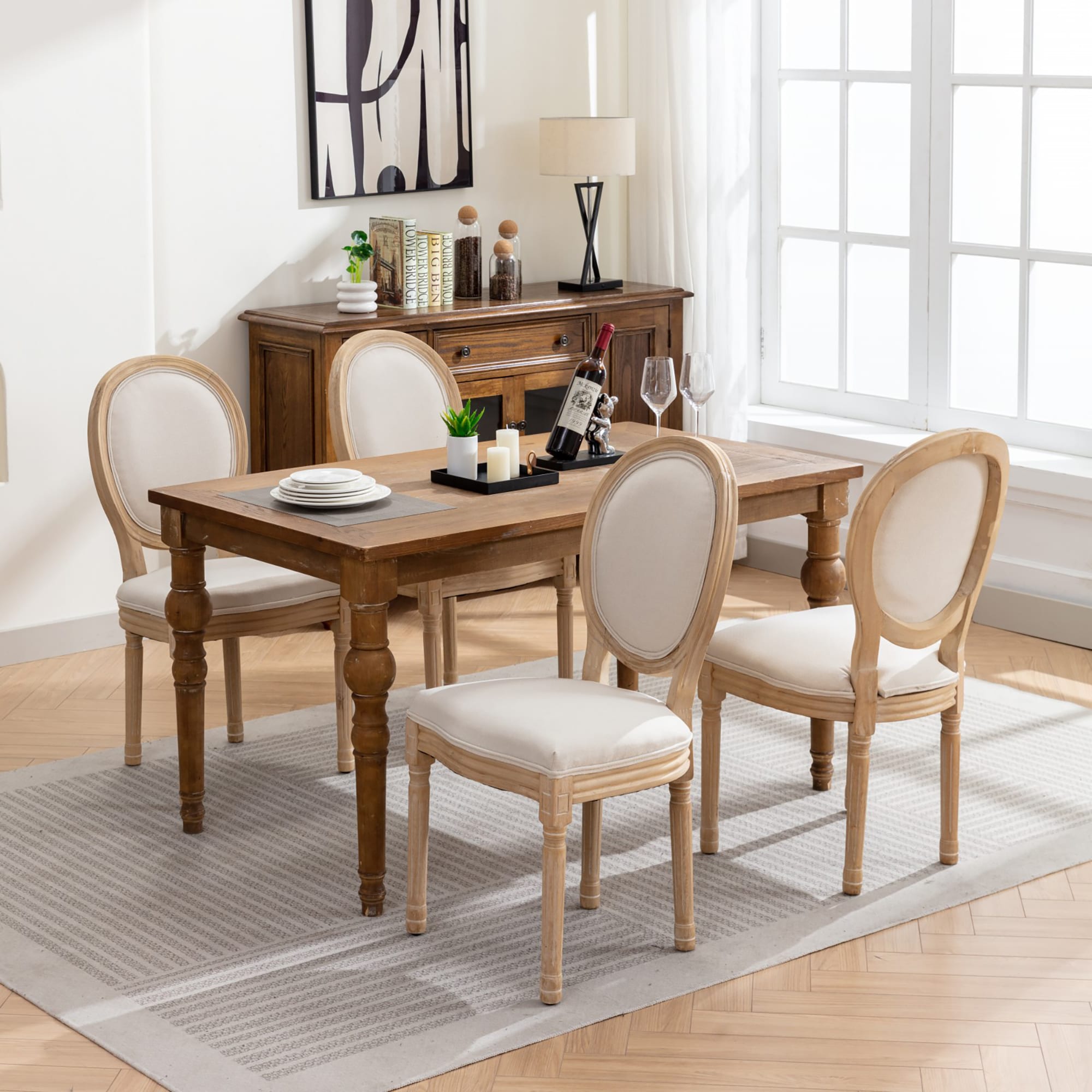 GZMR WF01-GC-V22-RD-CF Dining-Chairs - View #3