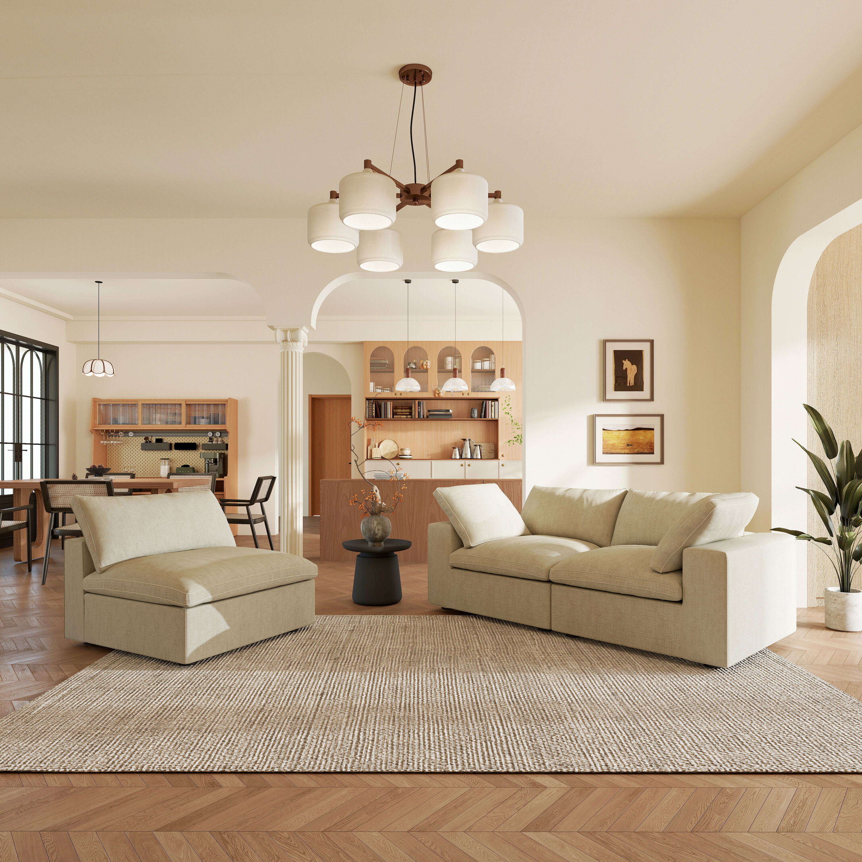 BuotiqHom DH-S3-121KH Sofas-Loveseats - View #2