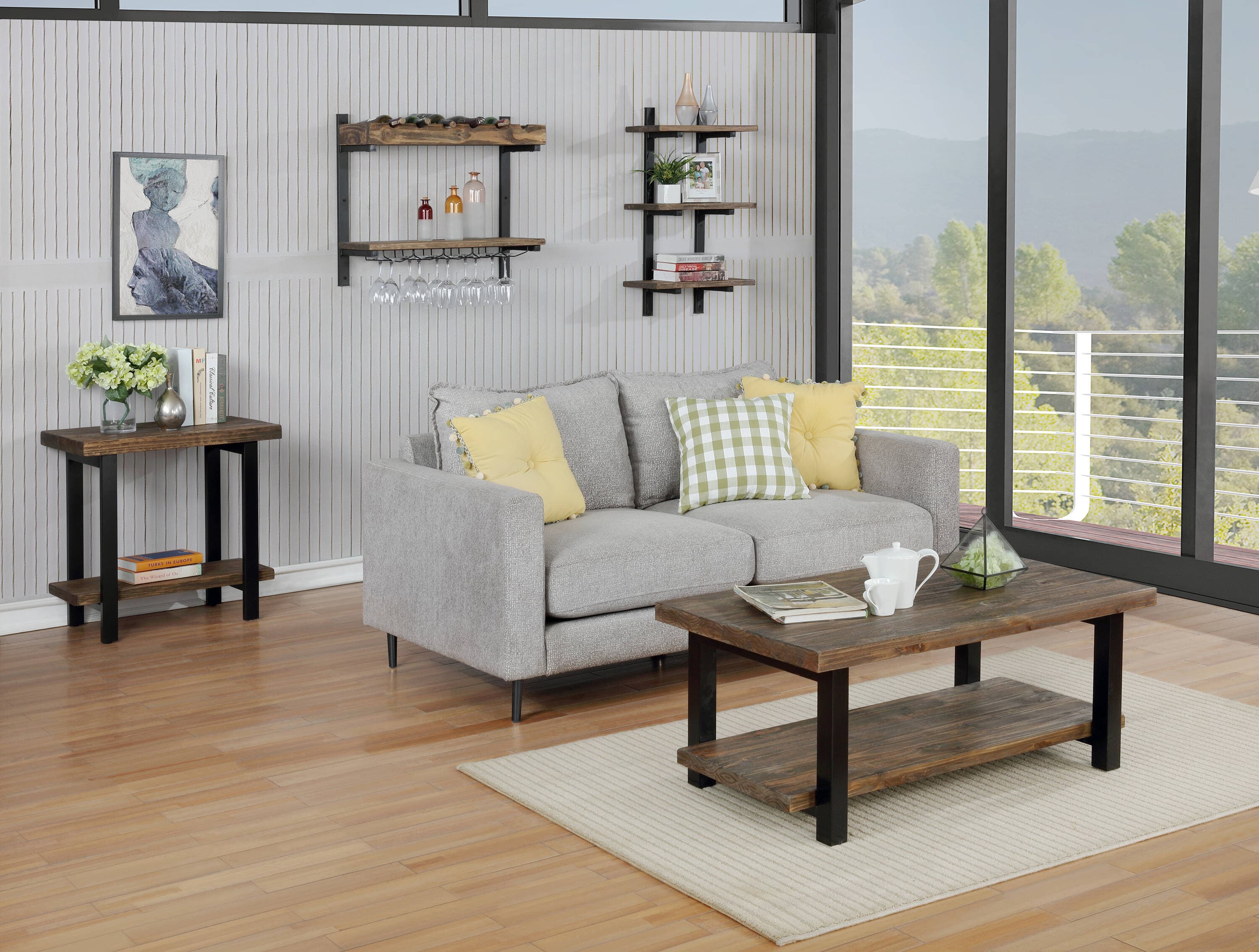 Alaterre Furniture AMBA5520 Wall-Mounted-Shelving - View #4