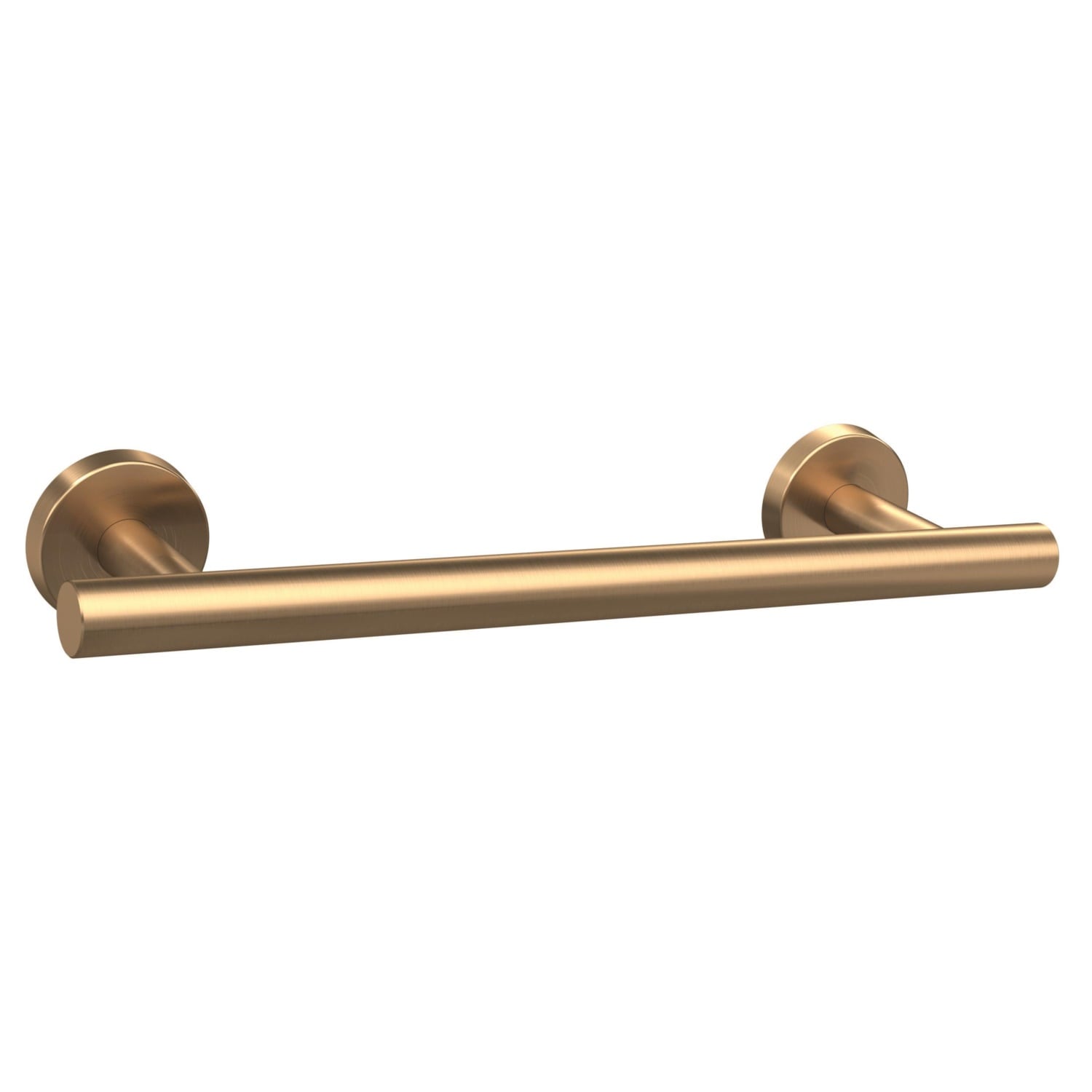 Amerock BH26546BBZ Arrondi#8482 9-in Golden Champagne Wall mount Single Towel Bar