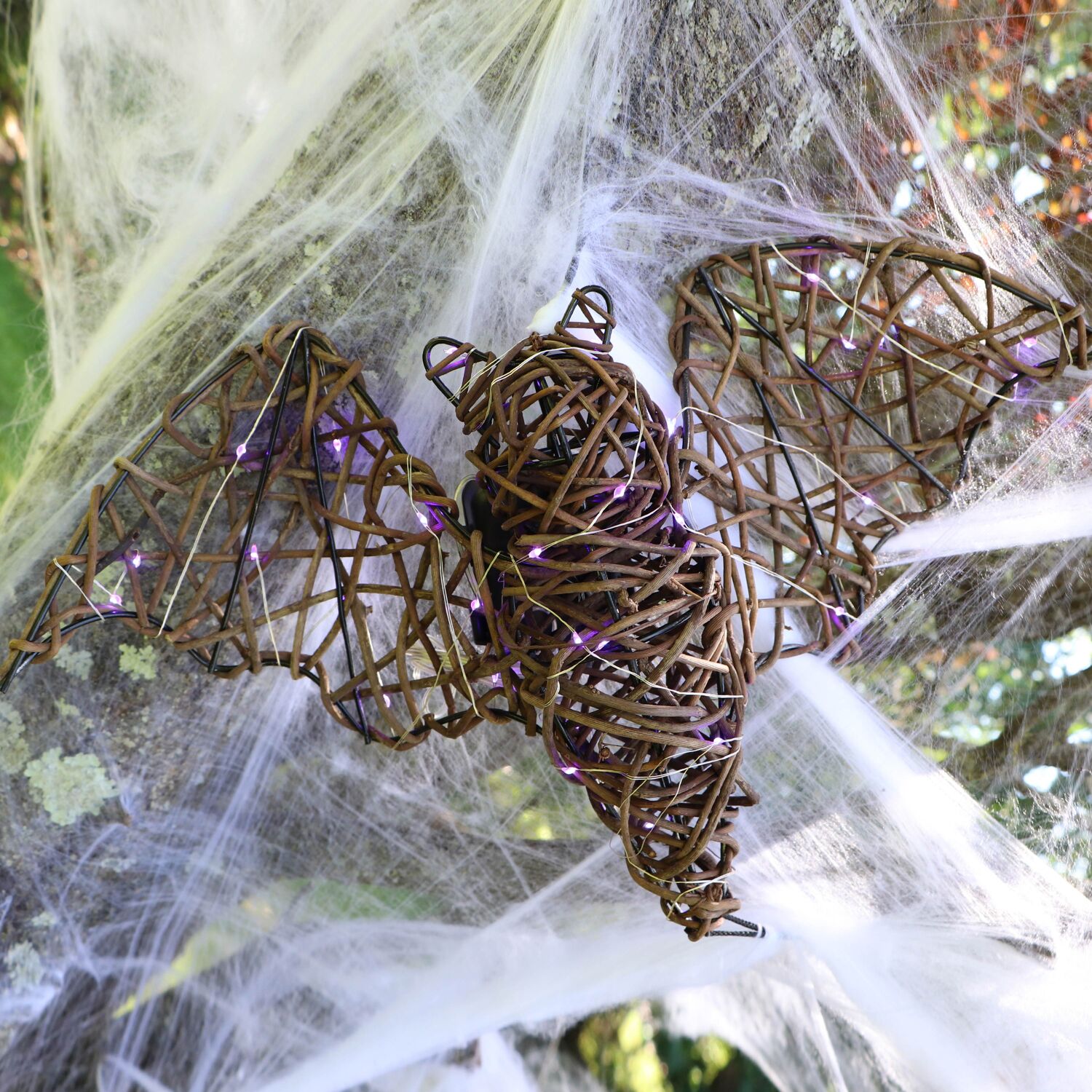 Haunted Hill Farm HHWOOD3BAT-1BR Halloween-String-Lights - View #9