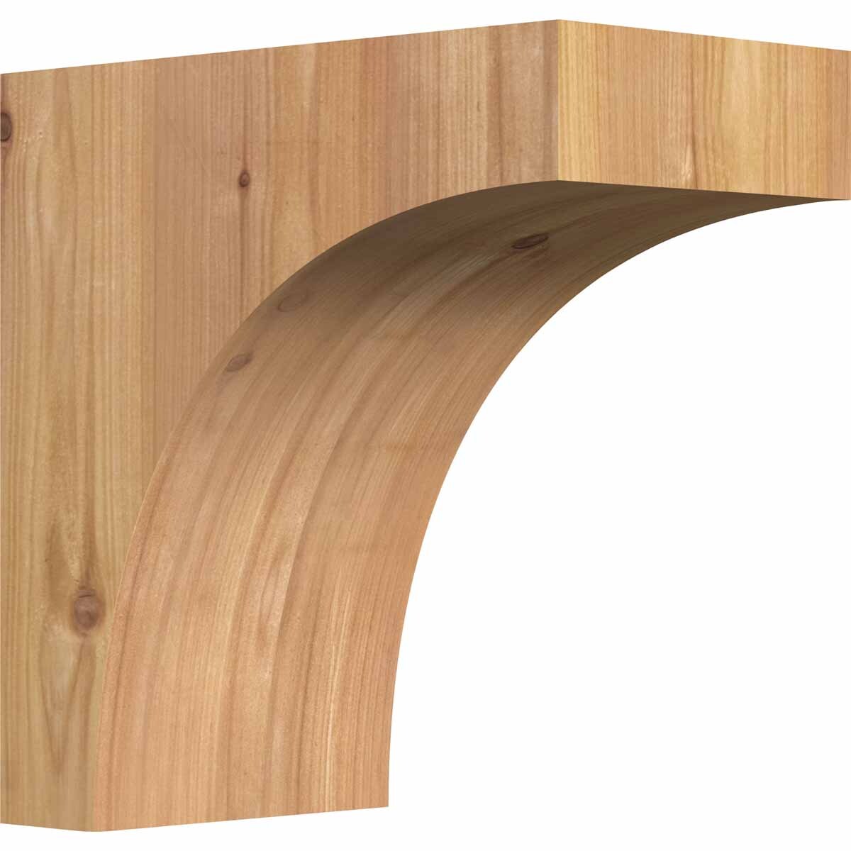 Ekena Millwork COR06X10X10HUN00SWR 5.5-in x 10-in x 10-in Huntington Unfinished Western red cedar Wood Paintable/Stainable Corbel