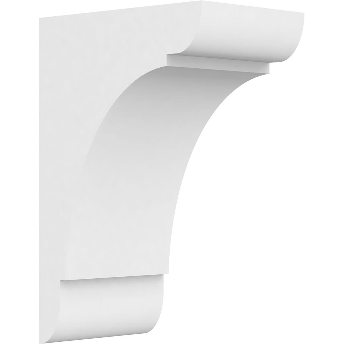 Ekena Millwork CORP05X08X12OLY 5-in x 8-in x 12-in Standard olympic Unfinished White PVC Paintable Corbel