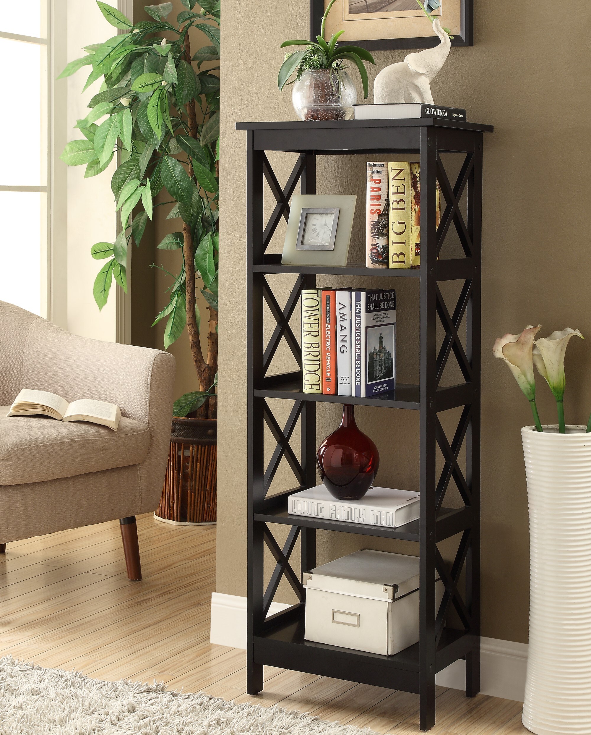 LuxenHome WHIF627 bookcases - View #4