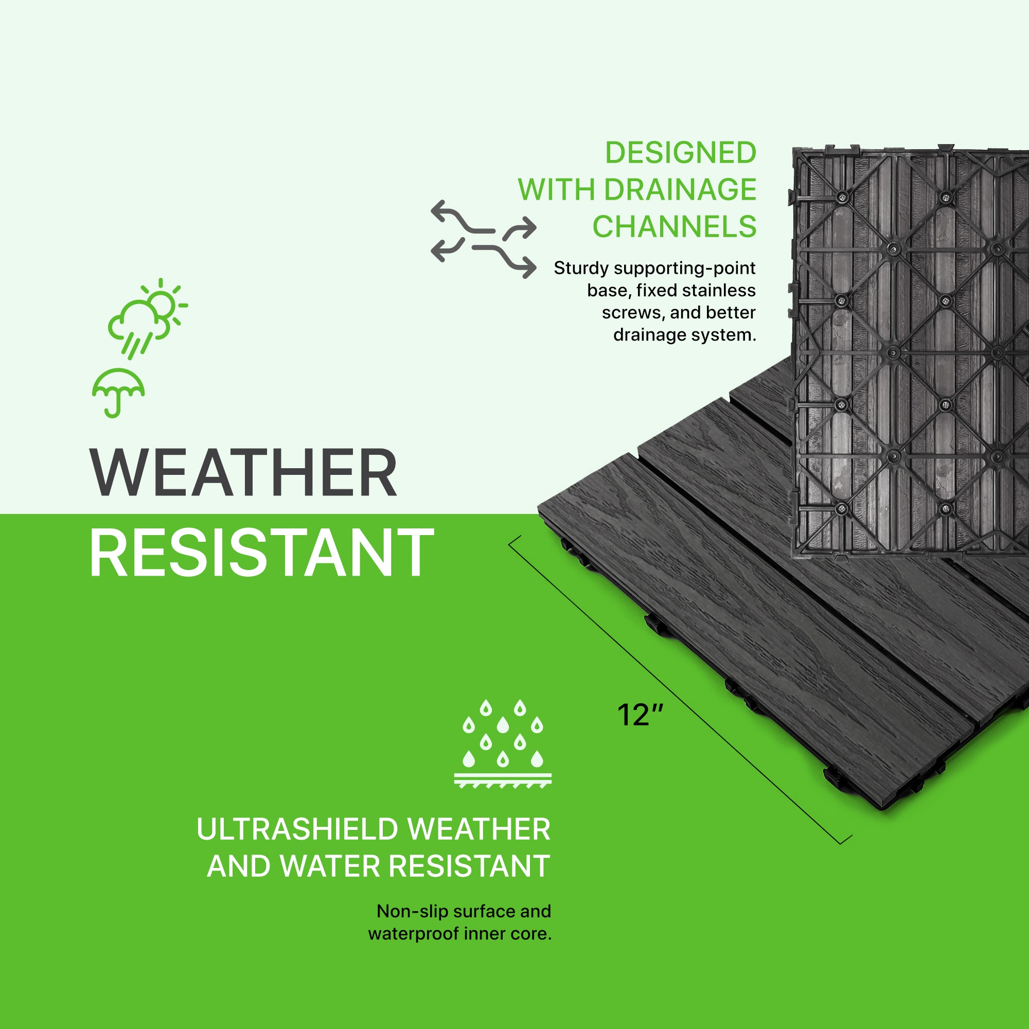 NewTechWood US-QD-ZX-CH Deck-Tiles - View #5
