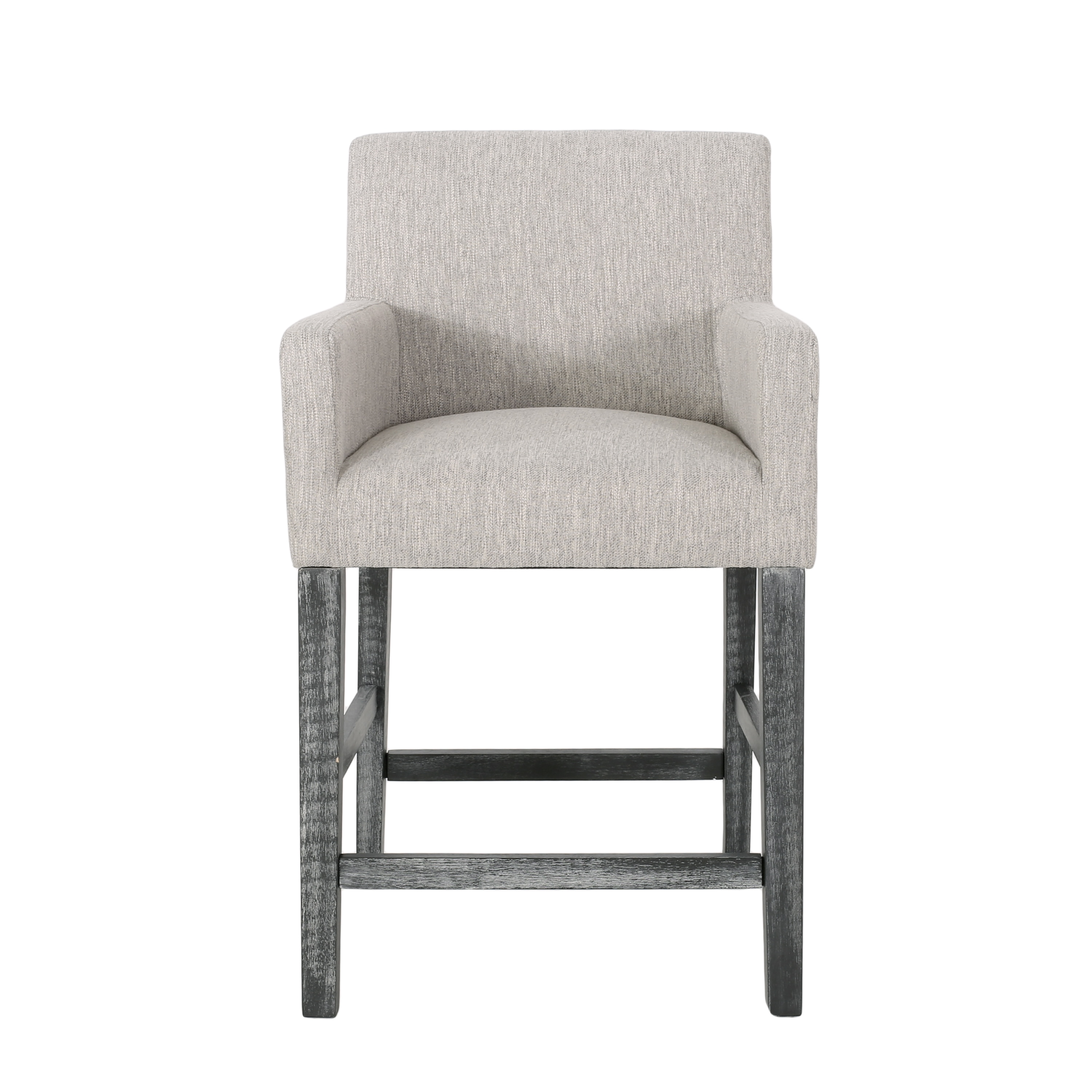 Chaparral Light Gray Upholstered Wood 26 inch Counter Stools, Set of 2
