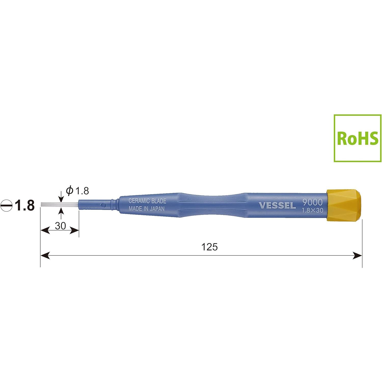 VESSEL 9000ES1830 Screwdrivers-Individual - View #2