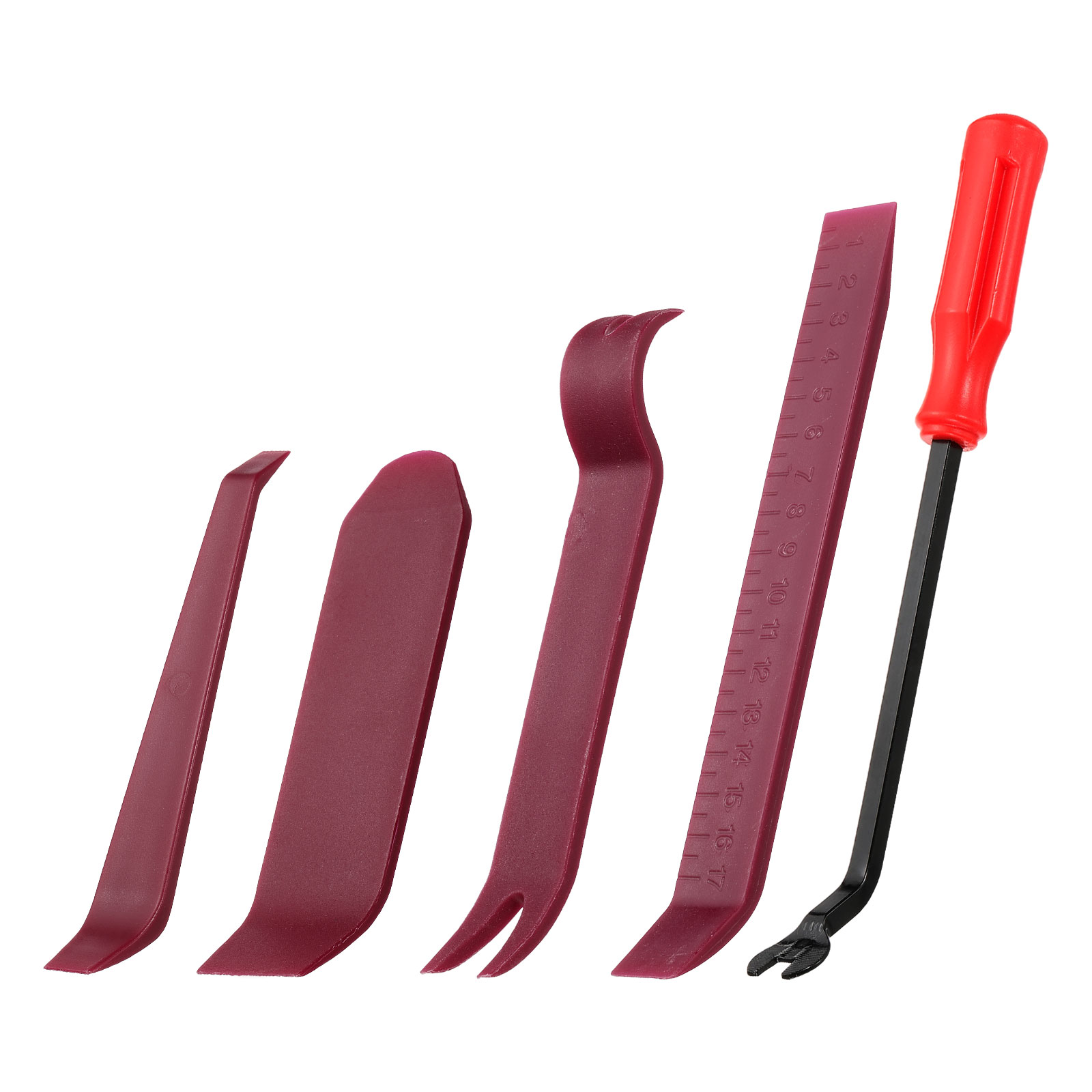 Harfington - 5pcs Car Trim Removal Tool Kit No Scratch Plastic Auto Clip Fastener Remover Pry Too...