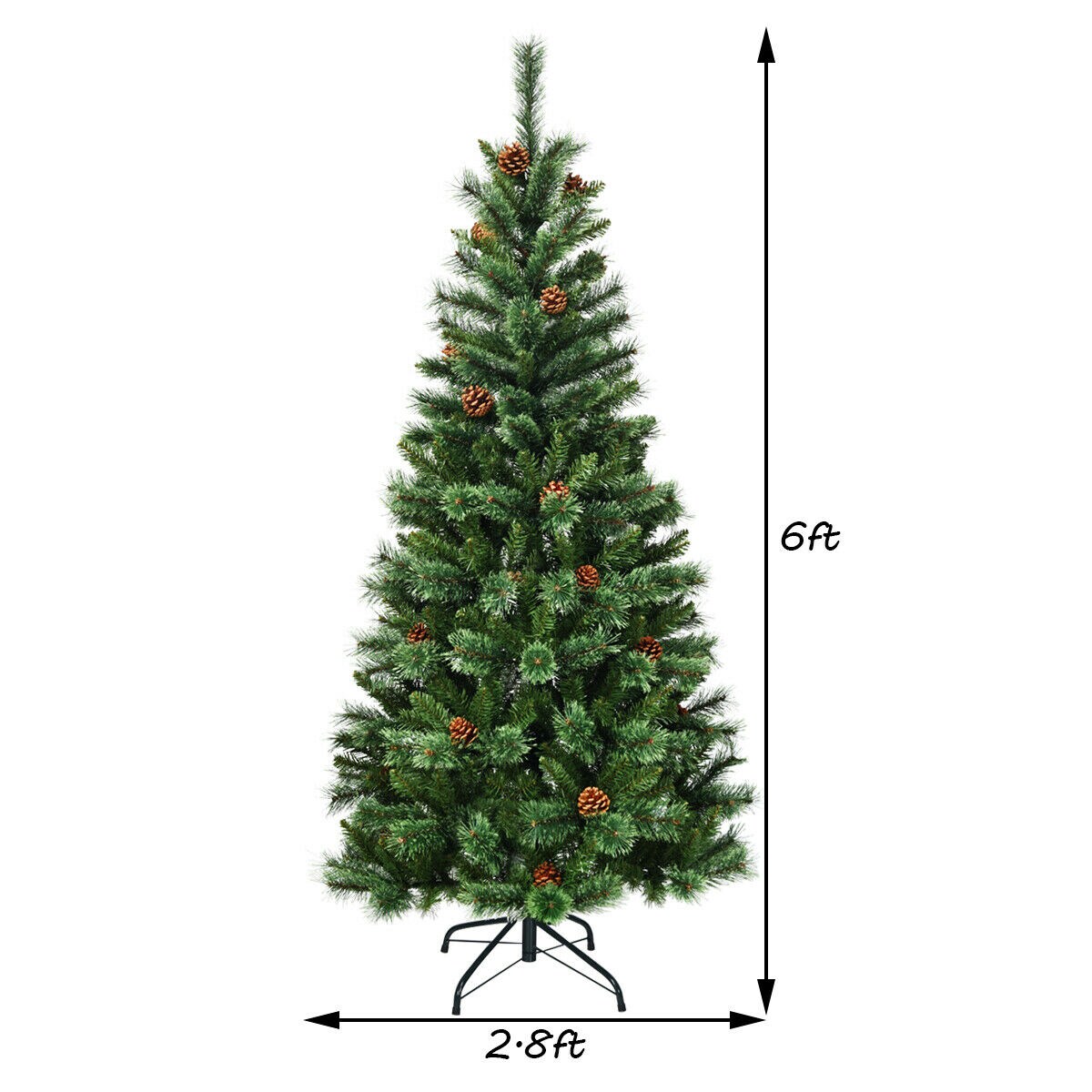 WELLFOR CM-HWY-22803 Artificial-Christmas-Trees - View #7