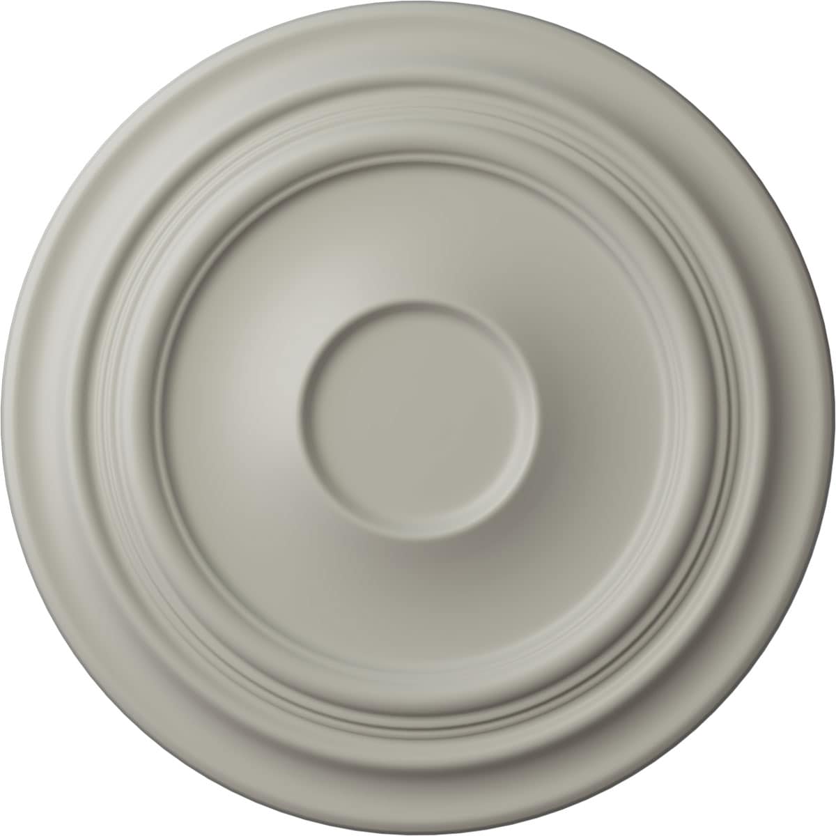 Ekena Millwork CM24TRPCF Traditional 24.375-in W x 24.375-in L Painted Pot Of Cream Polyurethane Whole Ceiling Medallion