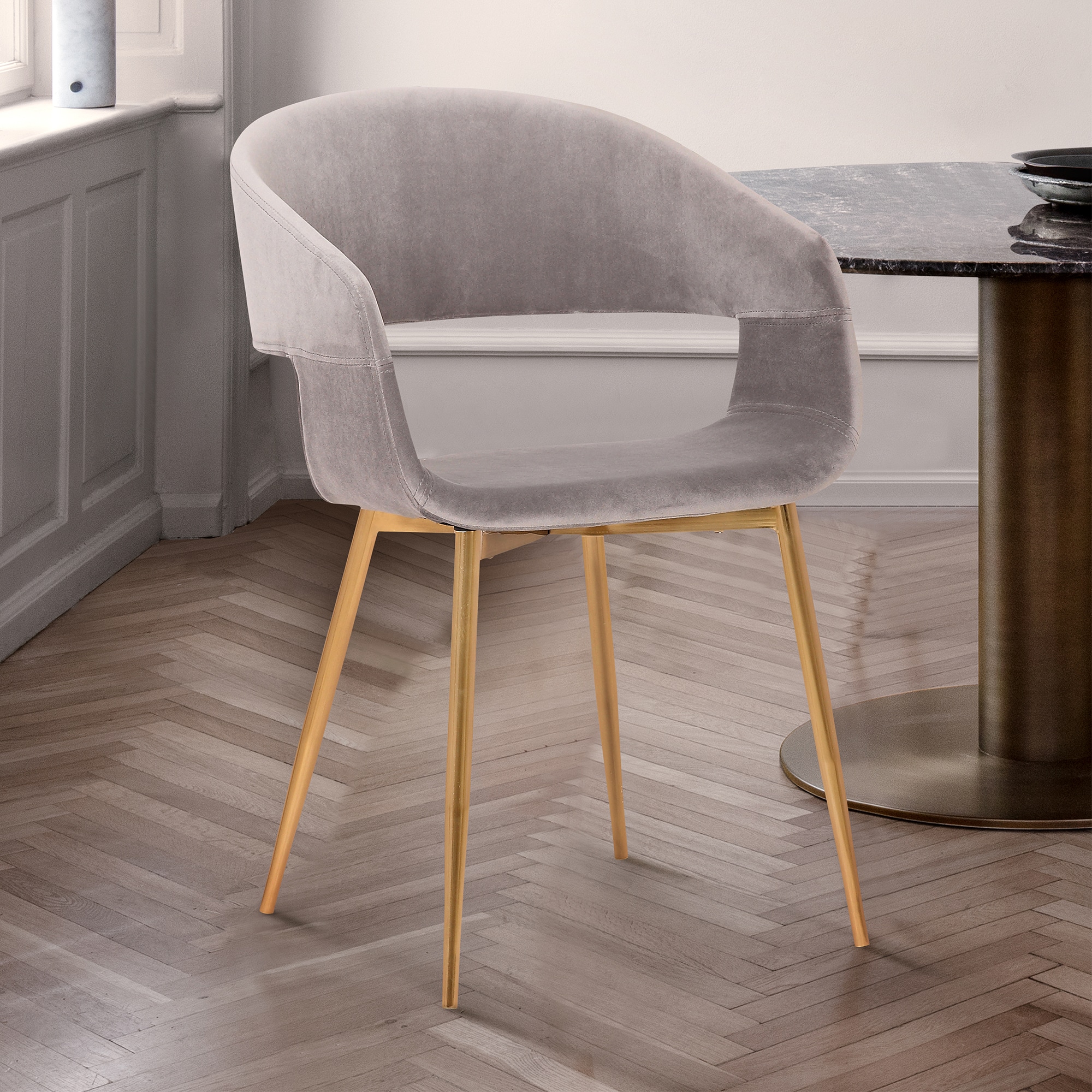 Armen Living LCJCCHGLDGR Dining-Chairs - View #6