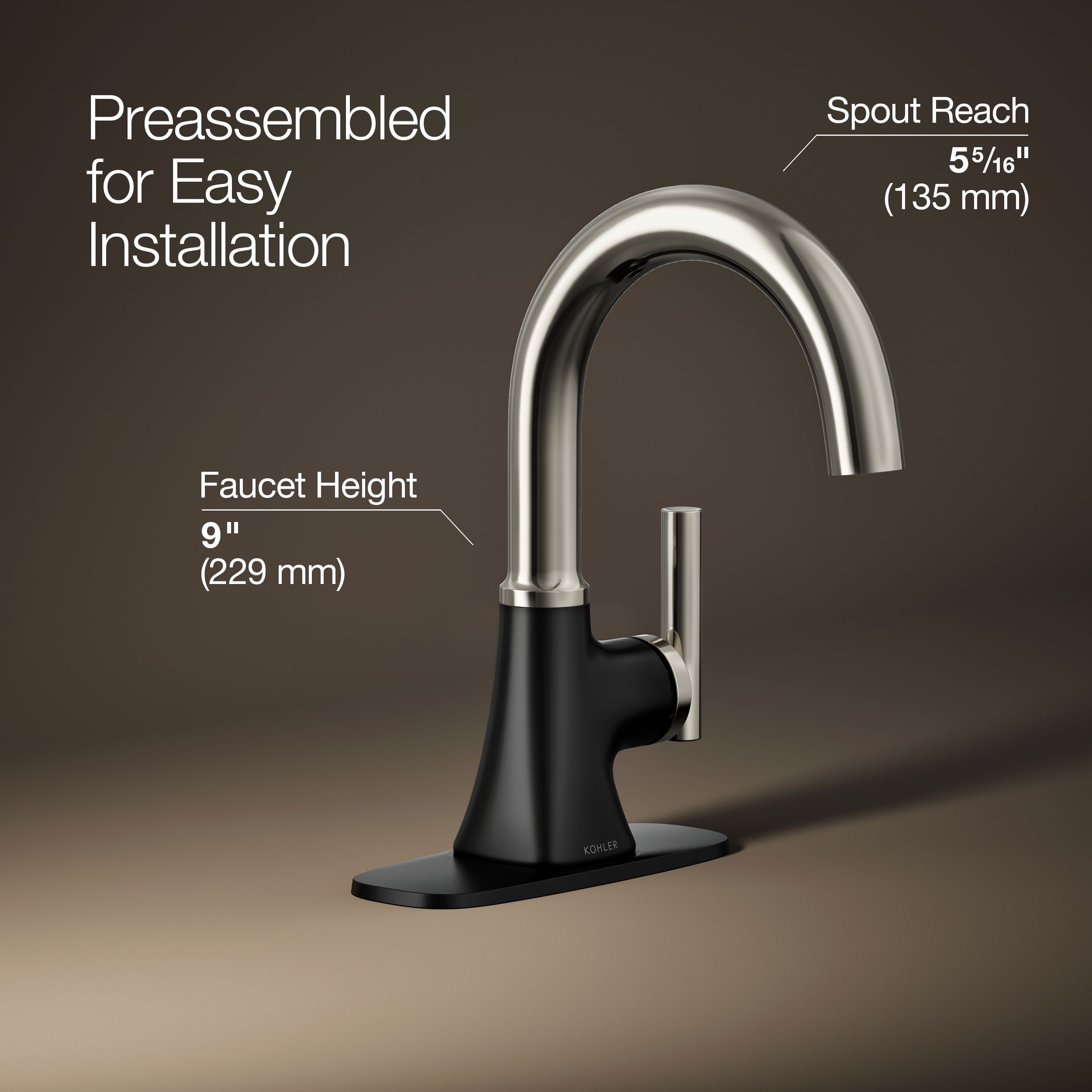 KOHLER R27952-4D-BSN Lavatory-Faucets - View #4