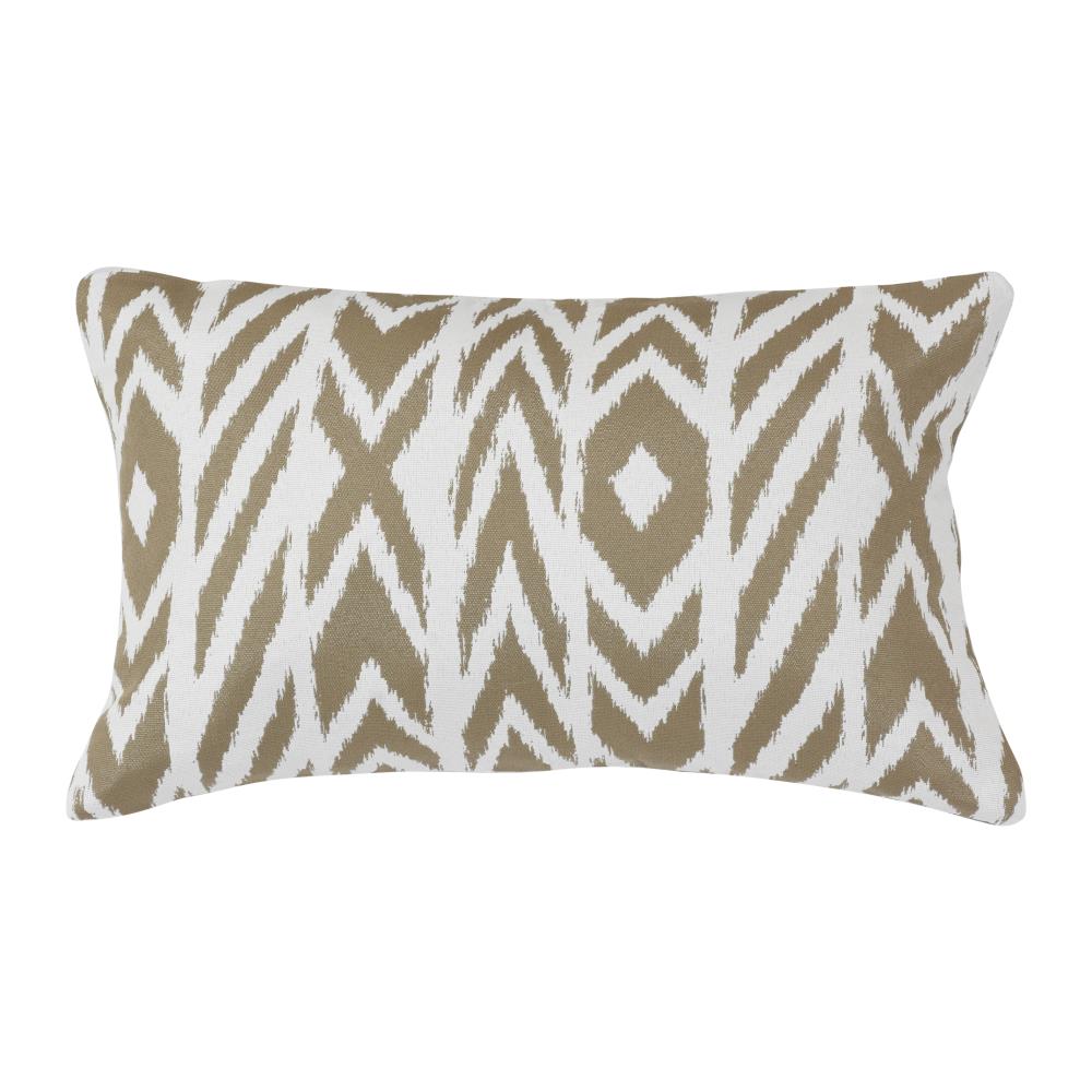Astella TP12-FA44 Pacifica Throw Pillows Chevron Fire Island Hemp Rectangular Lumbar Pillow