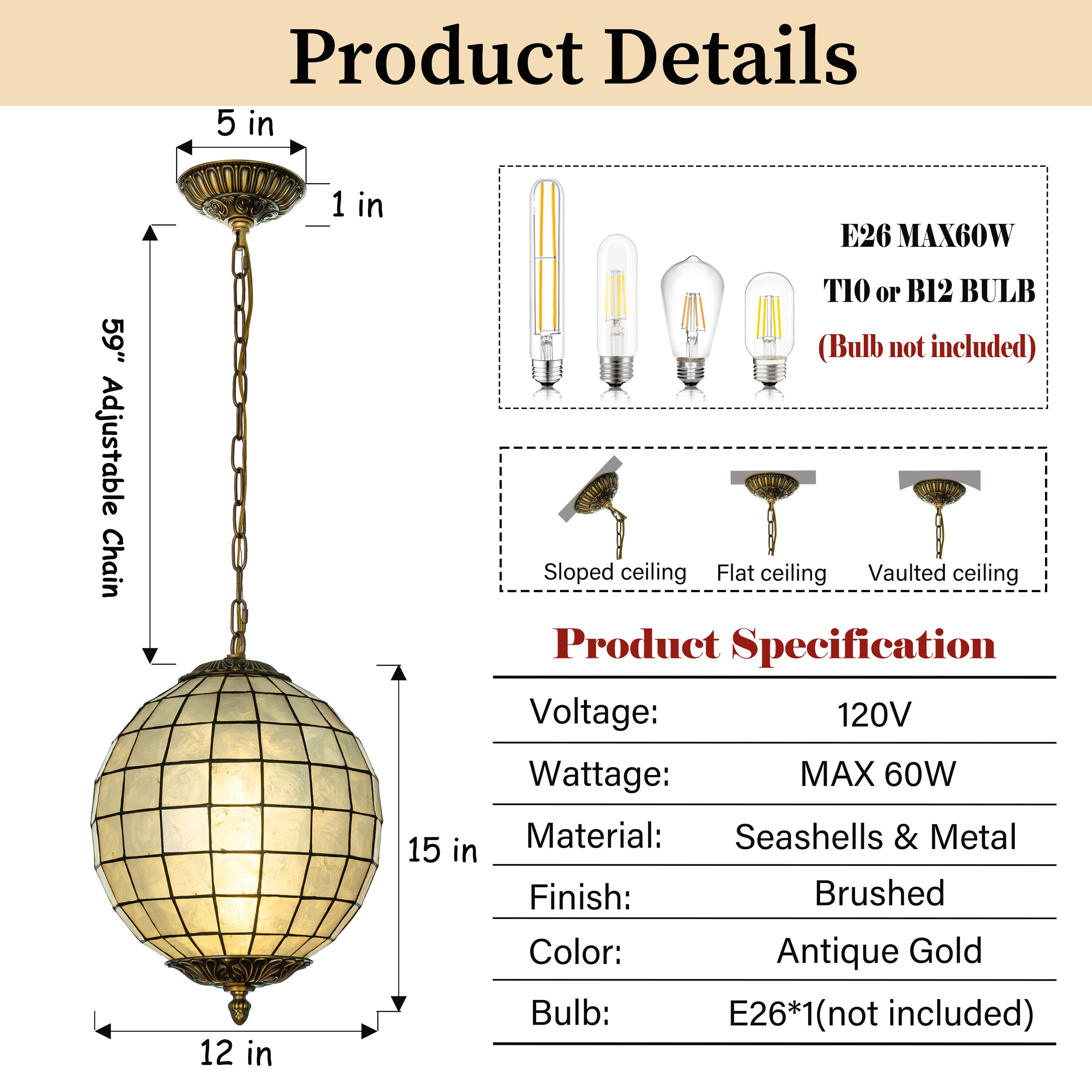 AloaDecor Lighting L7157D30FG01A b090015 - View #3