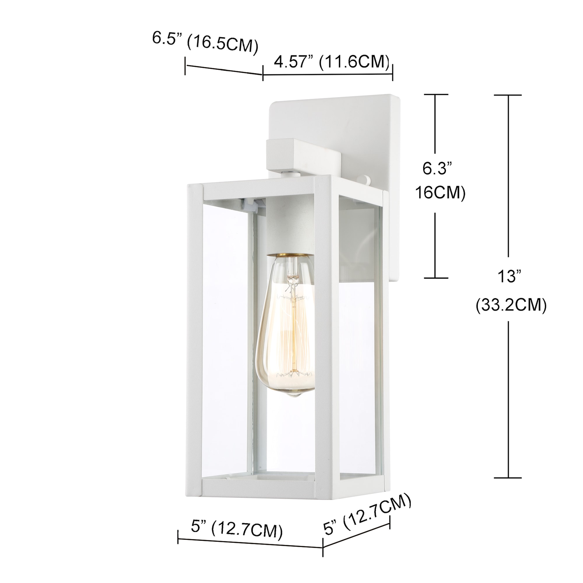 Hukoro FL17801-WH Outdoor-Wall-Lighting - View #2