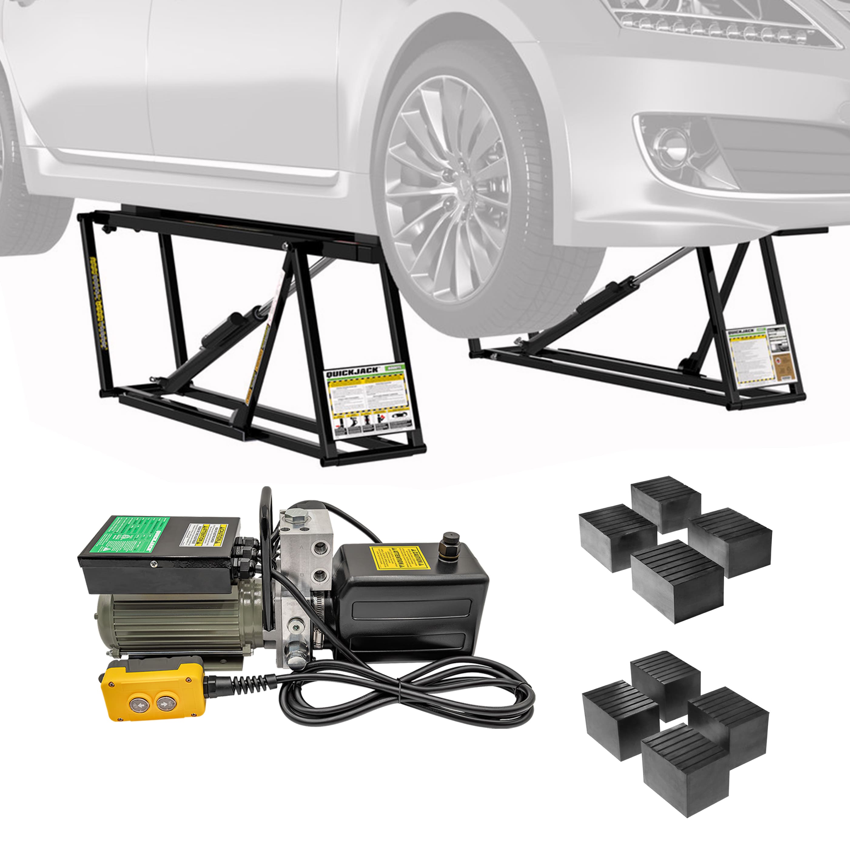 QuickJack 6000TL Portable Scissor Car Lift 6000 lb. Capacity with 110V Power Unit Included #5175626
