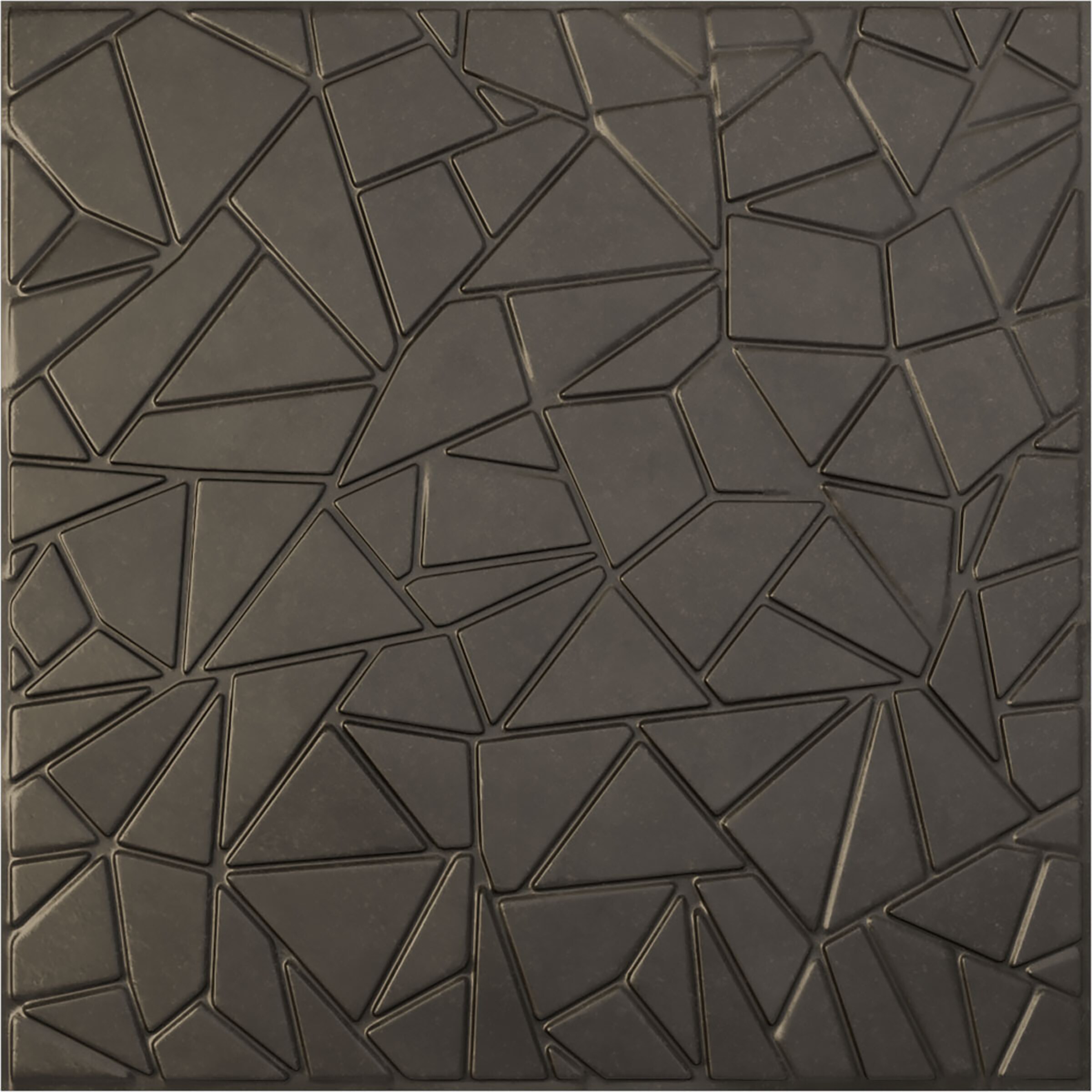 Ekena Millwork WP20X20EWDST 19-5/8-in x 19-5/8-in Embossed Paintable/Stainable Black PVC Abstract Wall Panel ( 2.67-sq ft )