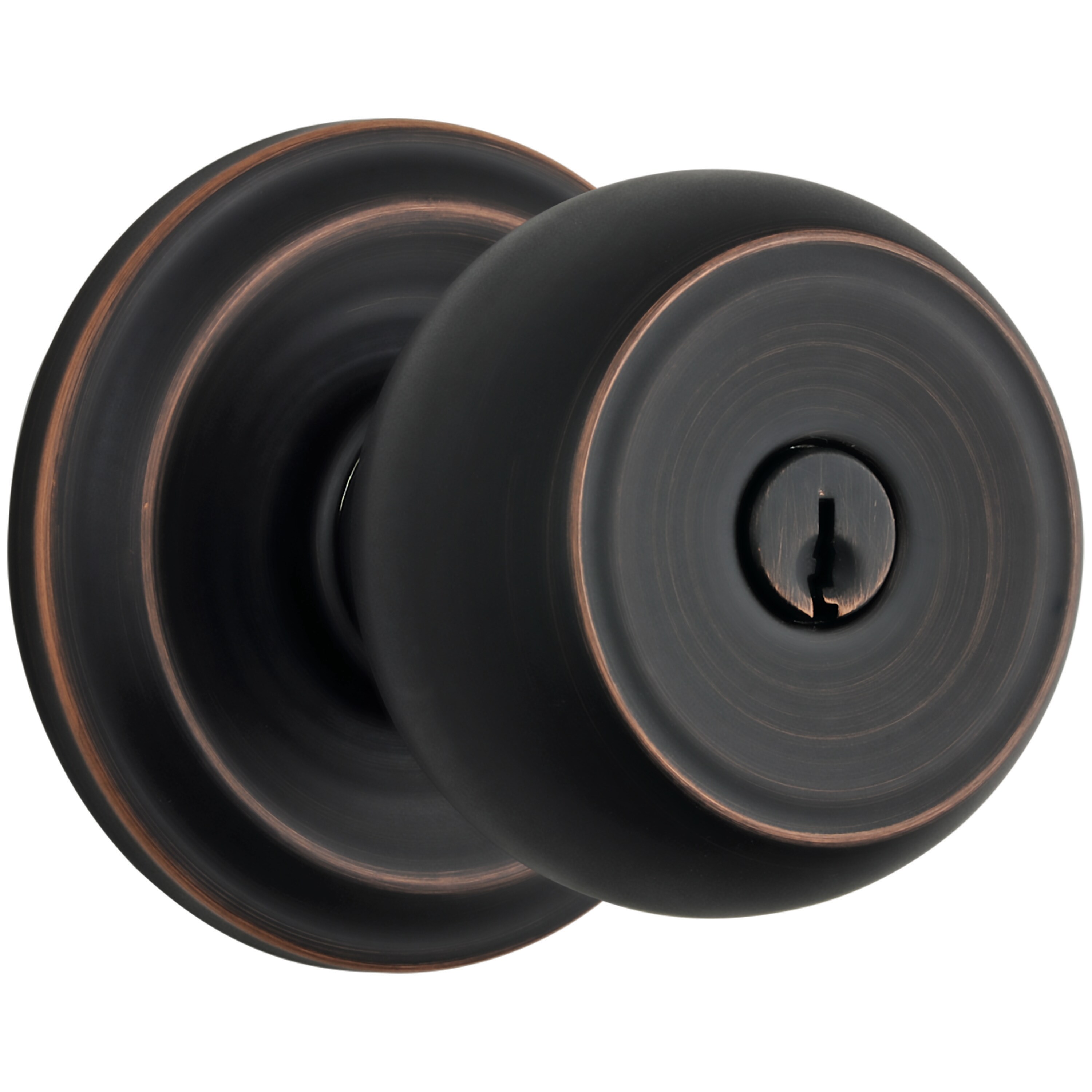 Brinks Push Pull Rotate Tuscan Bronze No Deadbolt Keyed Entry Door Knob ...