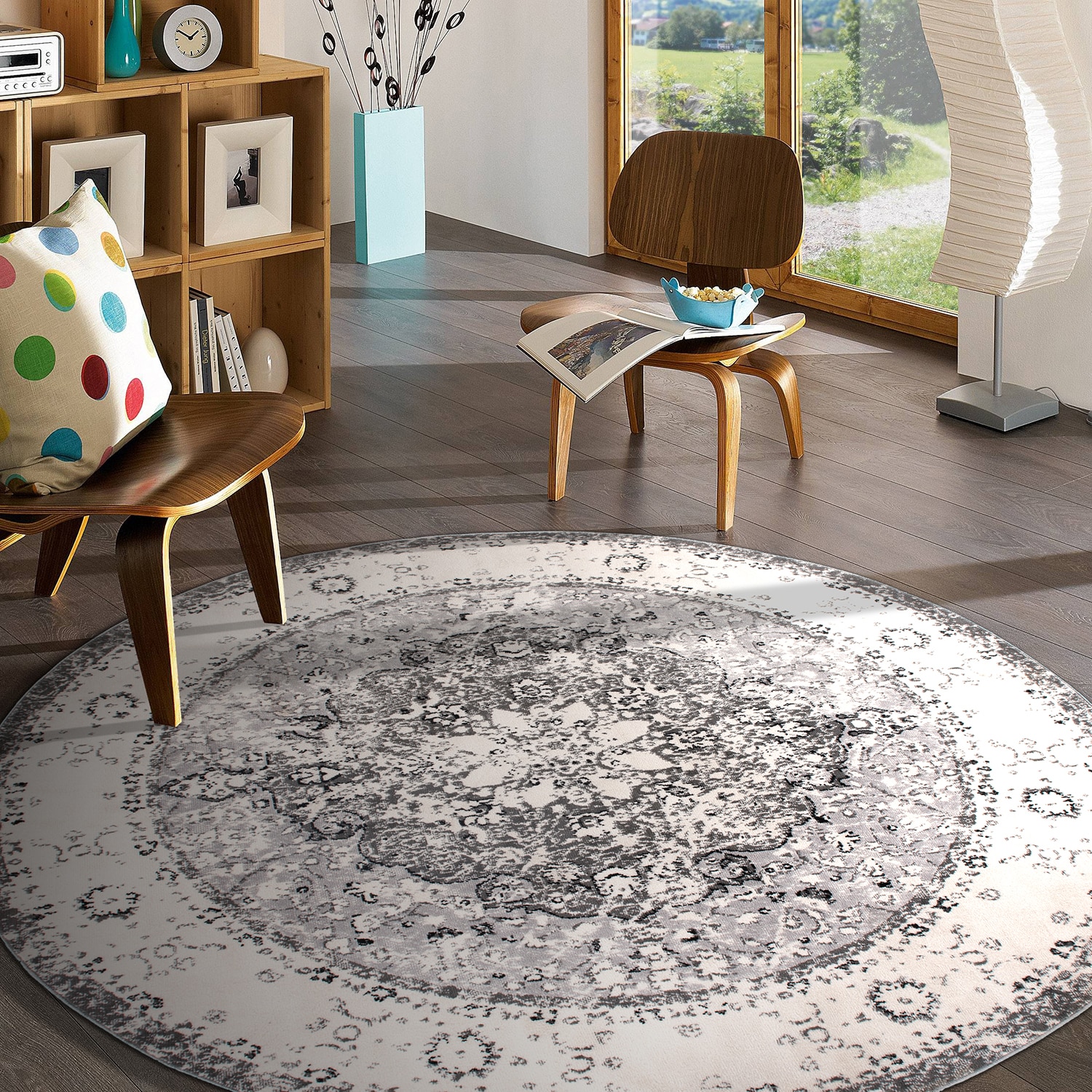 World Rug Gallery MON830GRAY6RND rugs - View #4