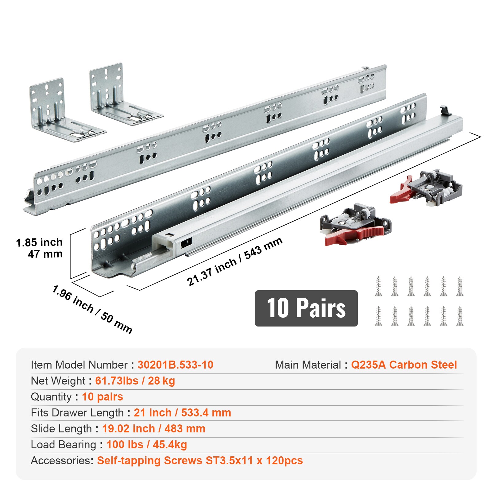 SVOPES SVOPESDZYZSCT08058V0 Drawer-Slides - View #8