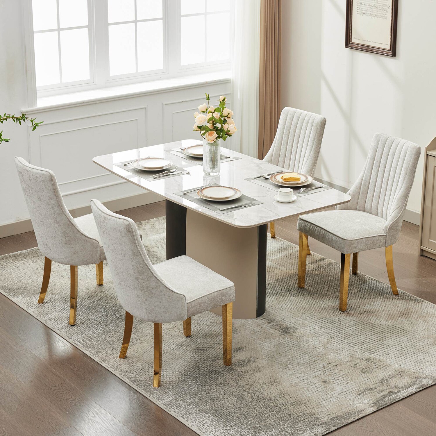 GZMR GZHF-700BROWN Dining-Chairs - View #4