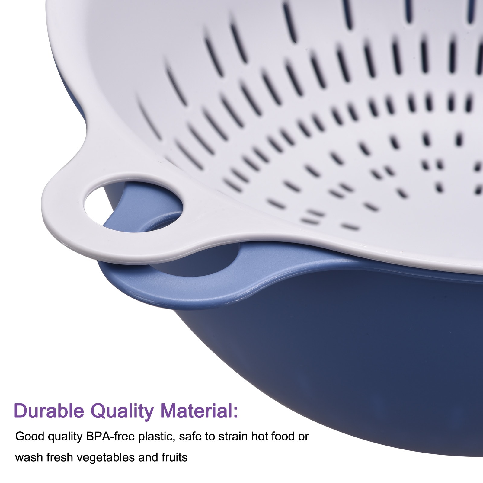 Unique Bargains Kitchen Strainer Colander Bowl - Thumbnail 4