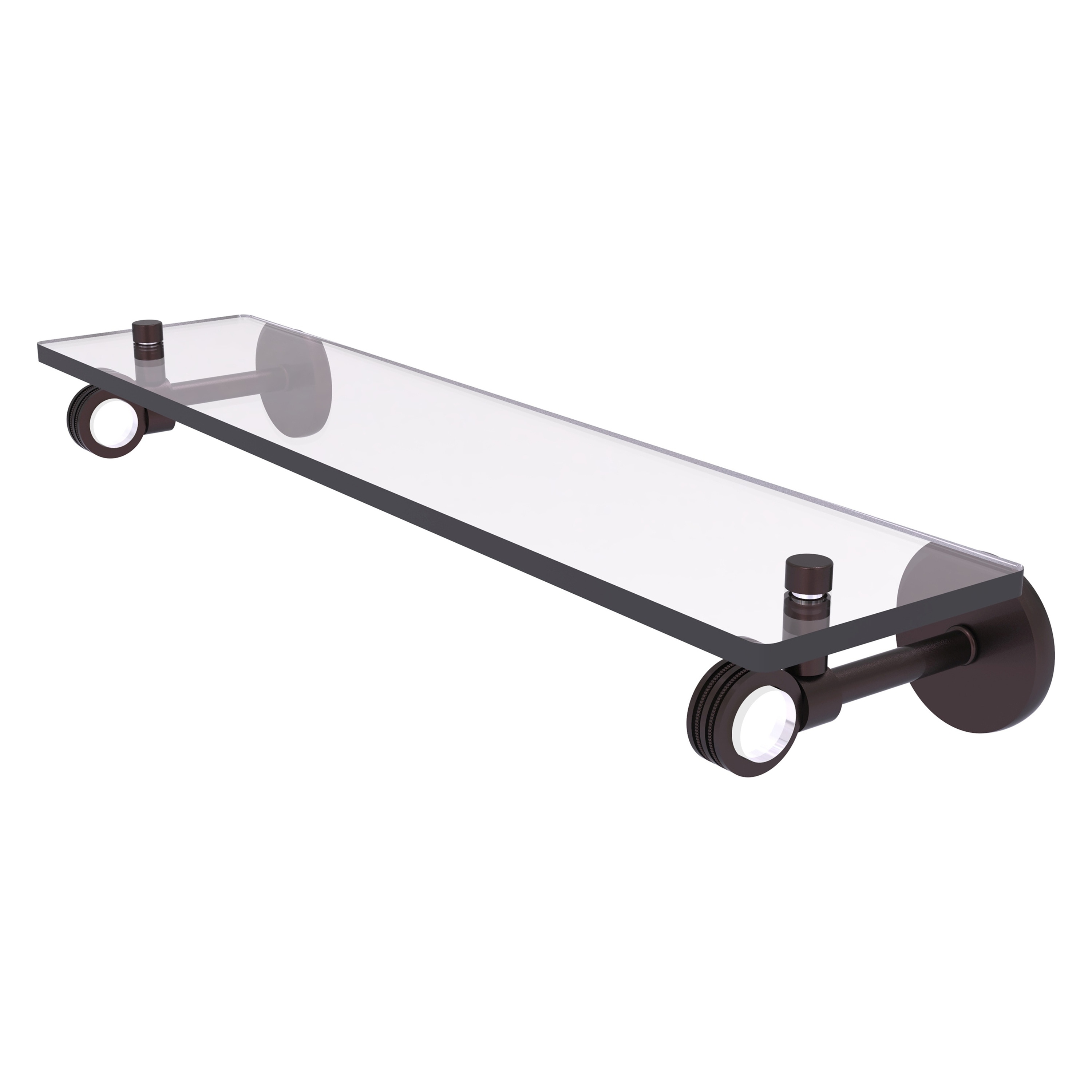 Allied Brass CV-1D-22-ABZ Clearview Antique Bronze Wall mount Bathroom Shelf ( 22-in x 3.3-in x 5-in )