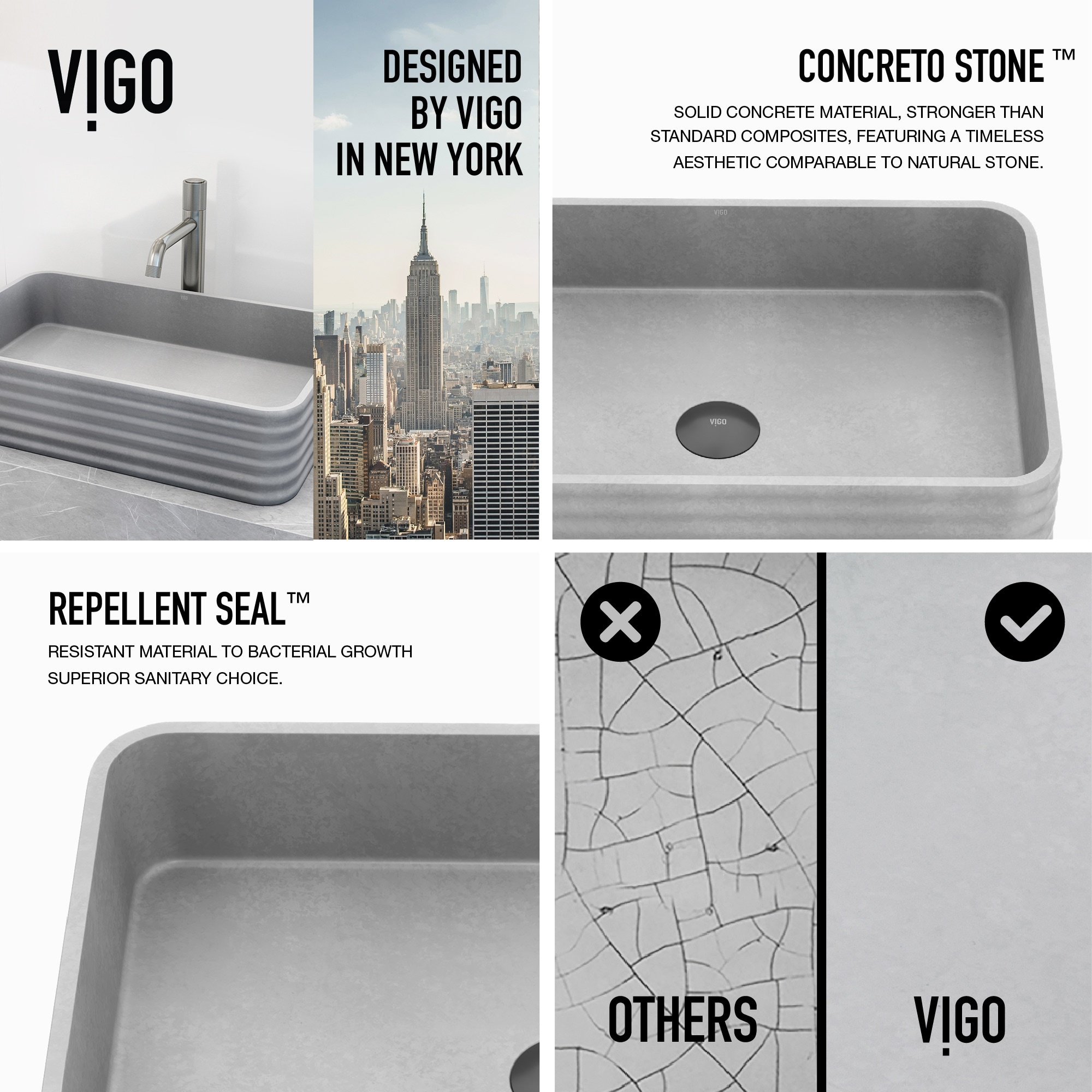 VIGO VGT2101 Bath-Sink - View #4