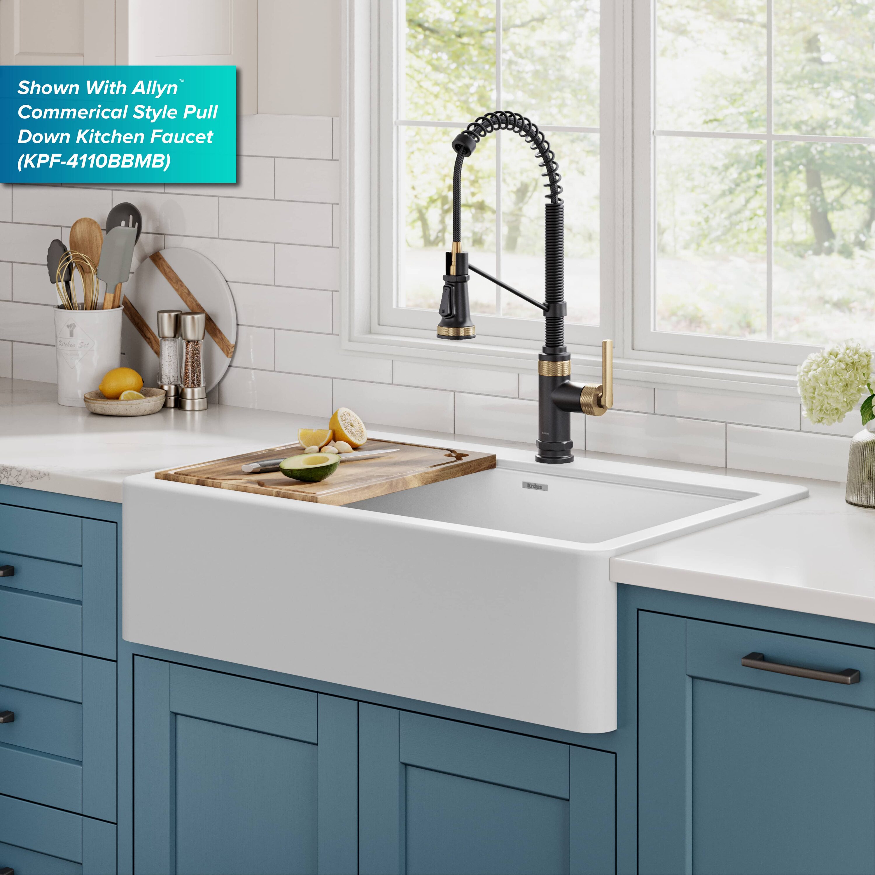 Kraus KGTF1-33WH Kitchen-Sinks - View #2